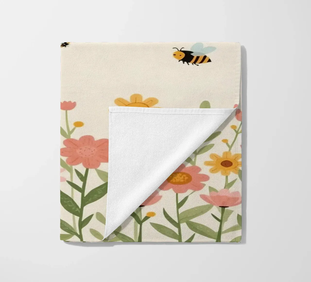 Vivaio api e fiori telo mare da DesignDoodle