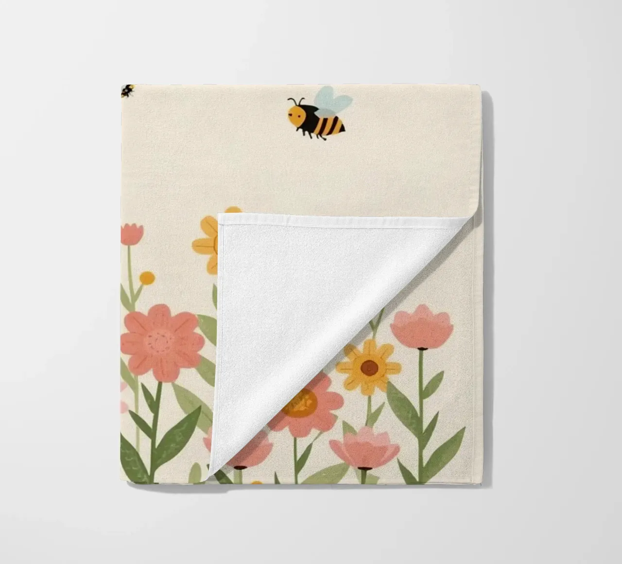 Vivaio api e fiori telo mare da DesignDoodle