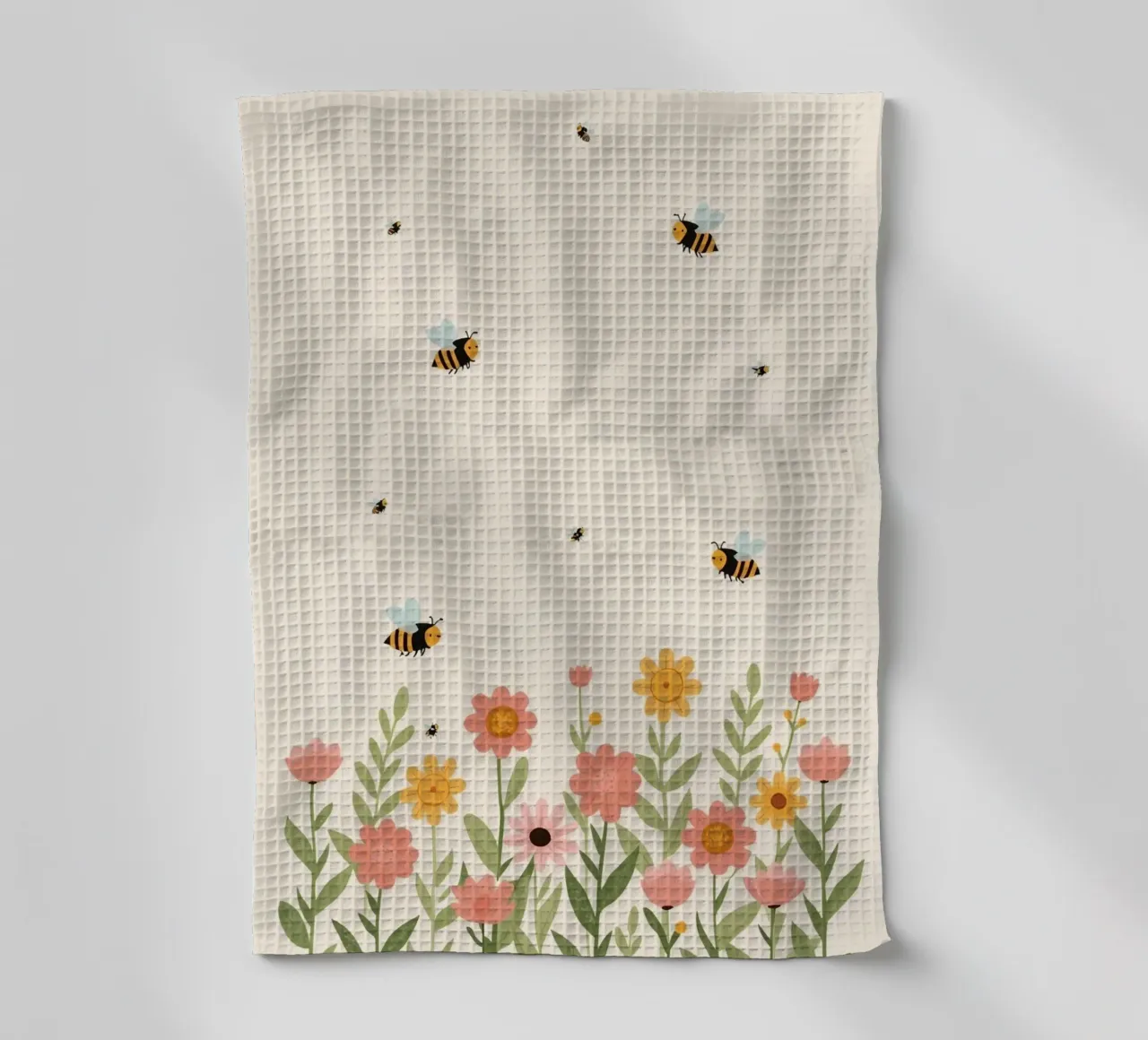 Vivaio api e fiori canovaccio da cucina da DesignDoodle