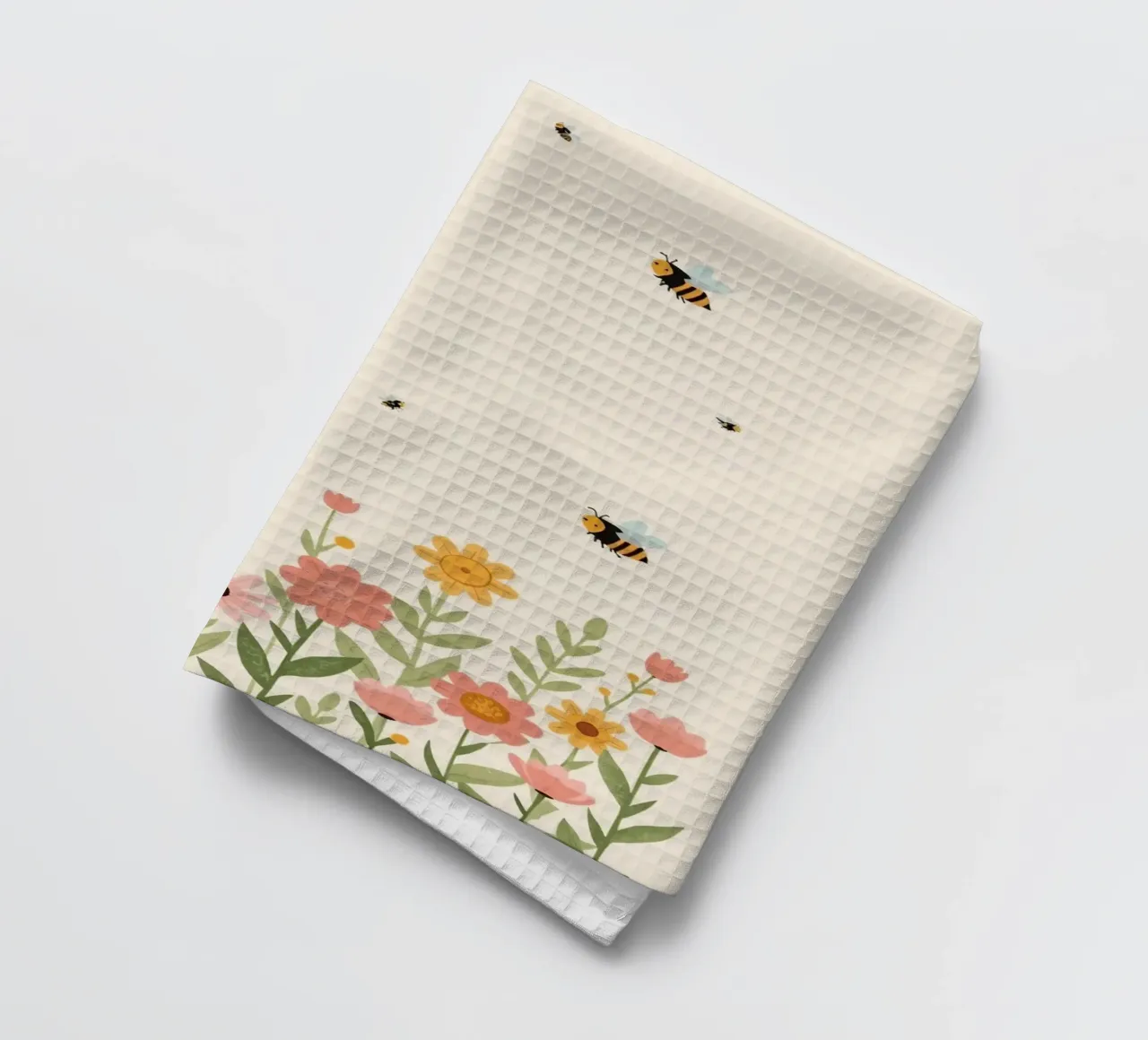 Vivaio api e fiori canovaccio da cucina da DesignDoodle