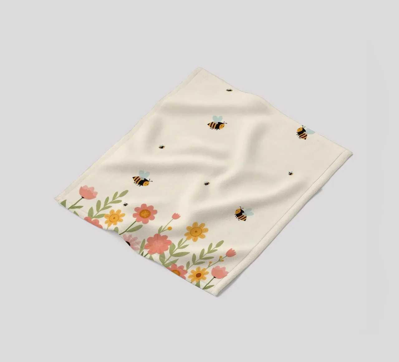 Vivaio api e fiori coperta in pile da DesignDoodle