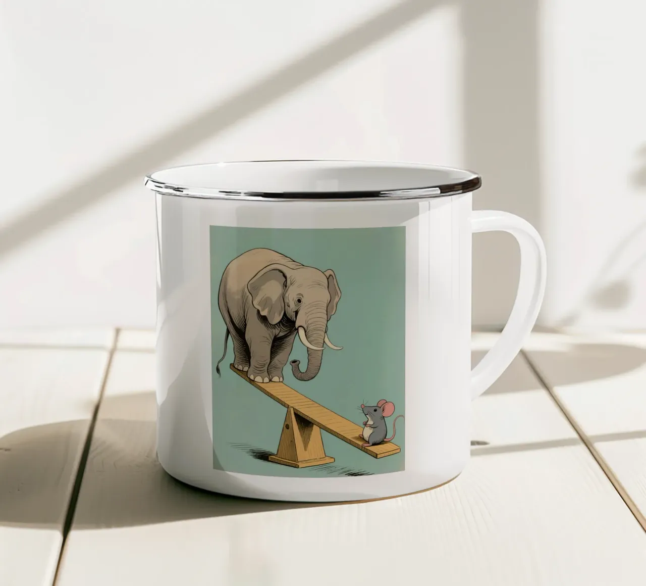 Animal Play tazza in smalto da knowledge