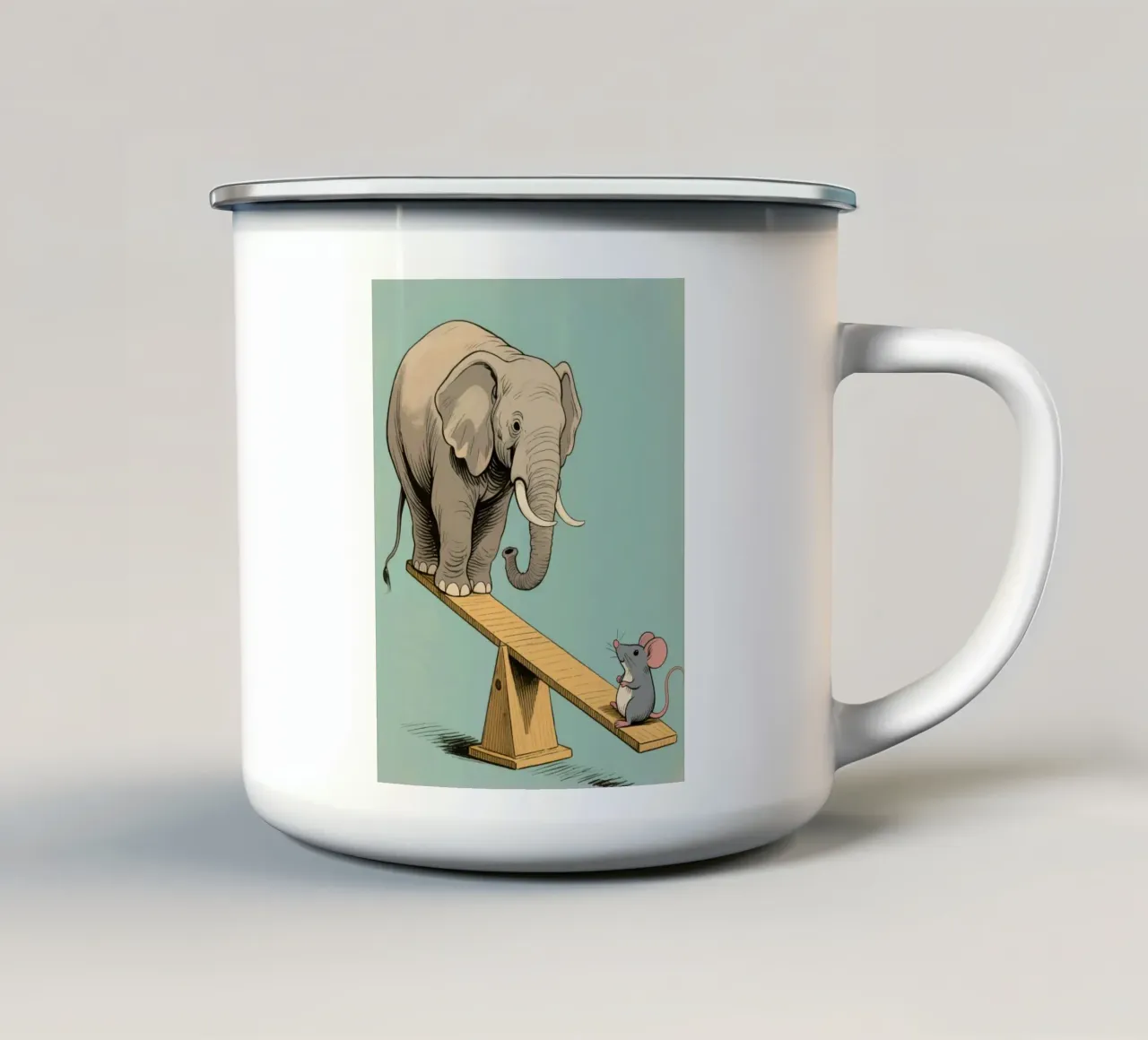 Animal Play tazza in smalto da knowledge