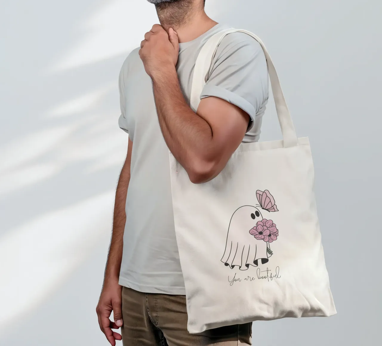 You are bootiful mit Schmetterling borsa in juta da ArtDesign by KBK