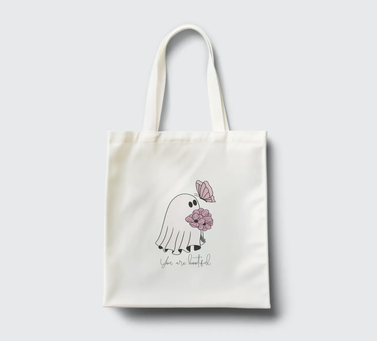 You are bootiful mit Schmetterling borsa in juta da ArtDesign by KBK