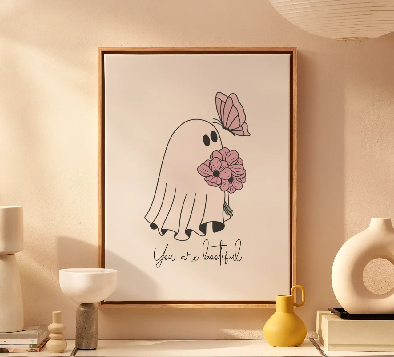 You are bootiful mit Schmetterling tela con Cornice a cassetta da ArtDesign by KBK