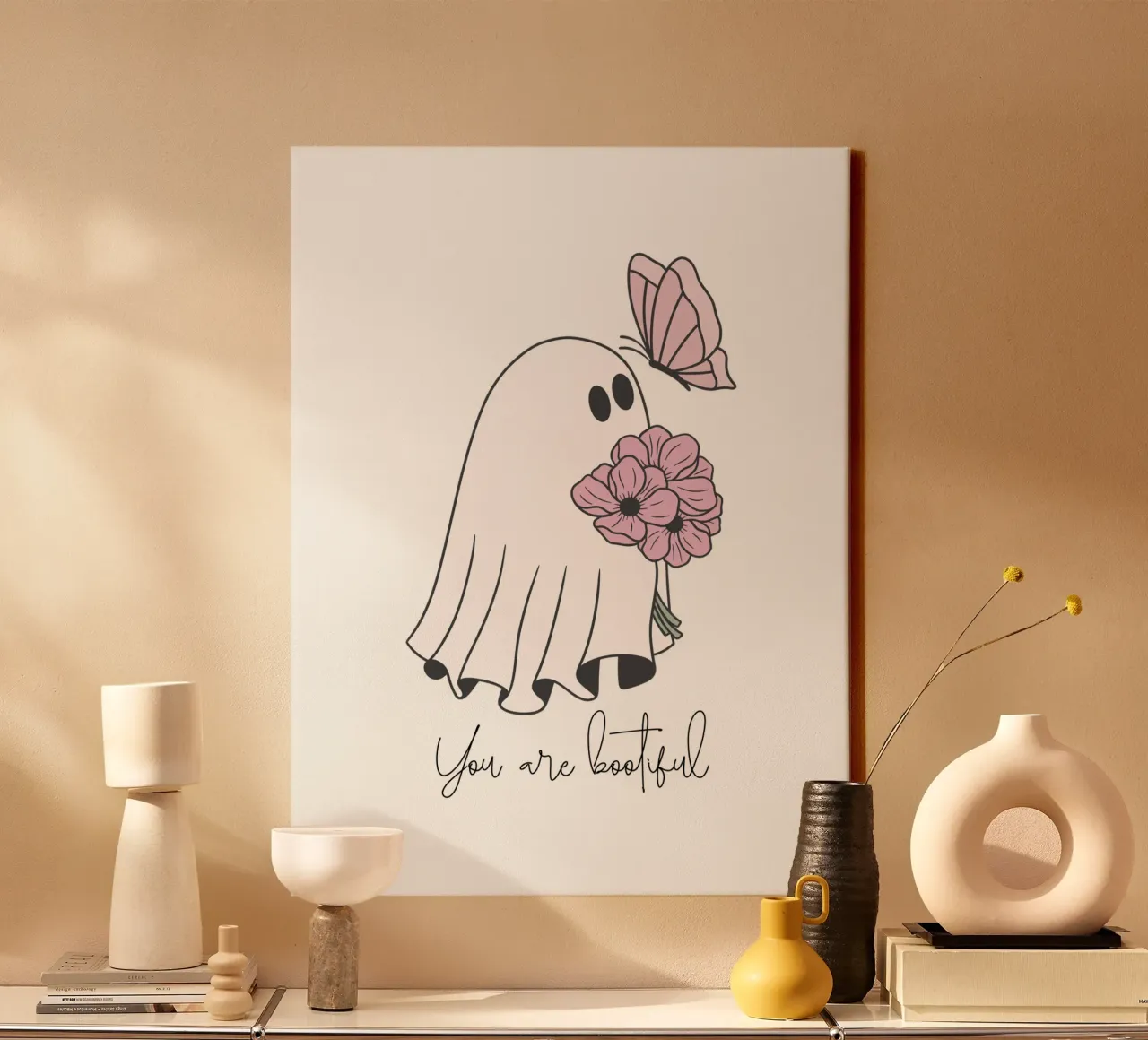 You are bootiful mit Schmetterling tela con Cornice a cassetta da ArtDesign by KBK