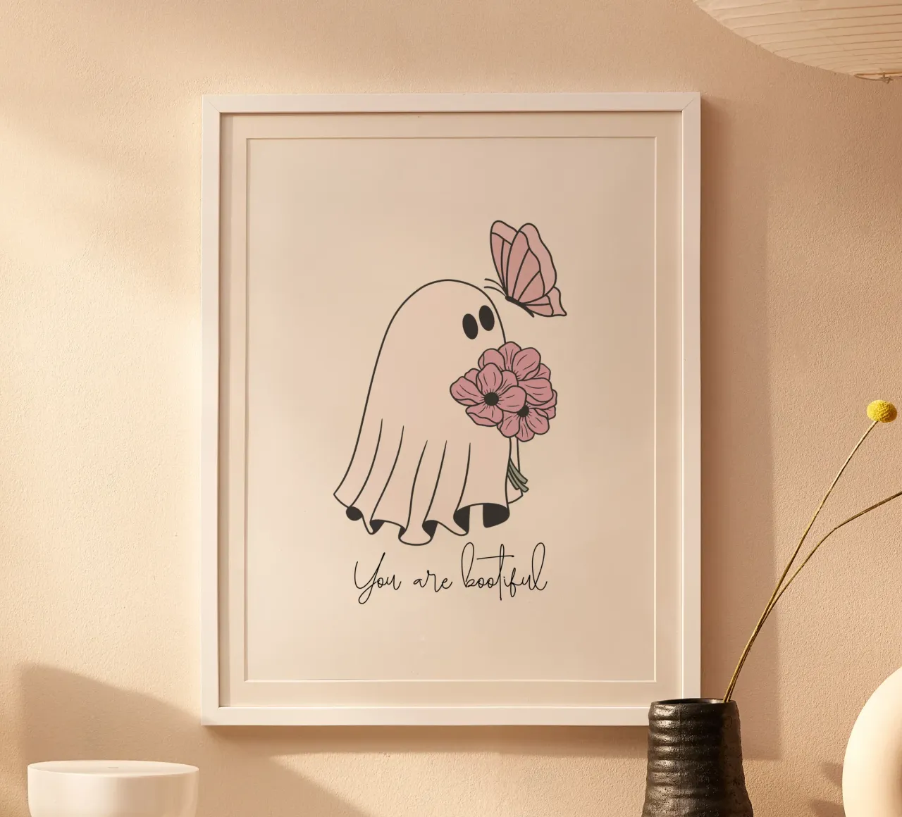 You are bootiful mit Schmetterling poster met kunststof frame van ArtDesign by KBK