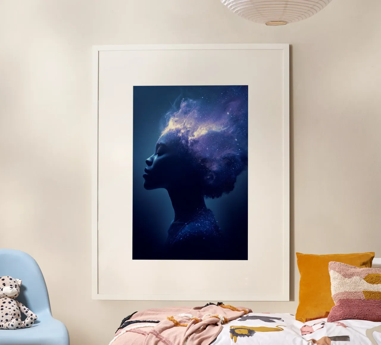 Cosmic Dreamer poster con telaio in alluminio da lieblu
