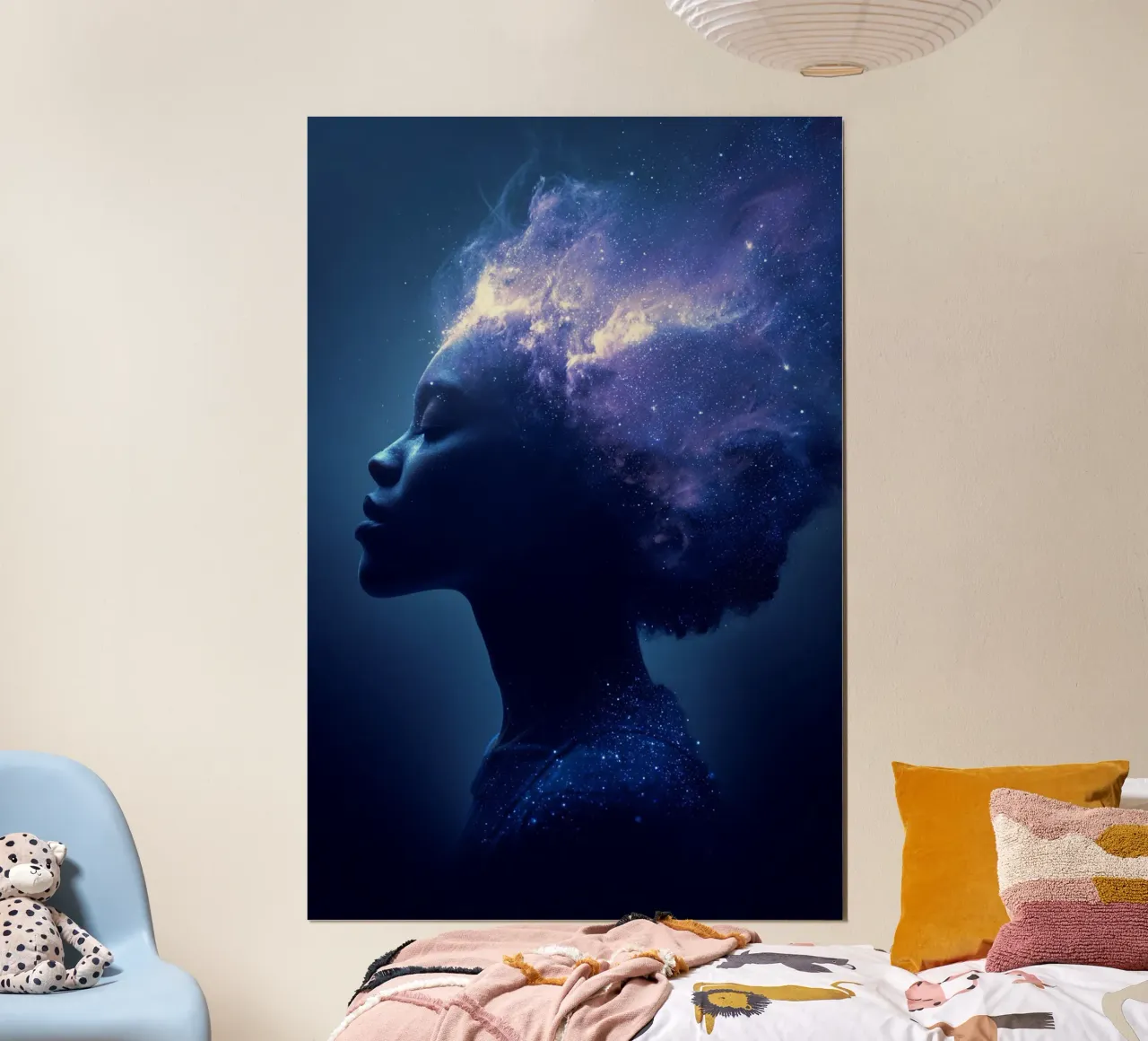 Cosmic Dreamer poster con telaio in alluminio da lieblu