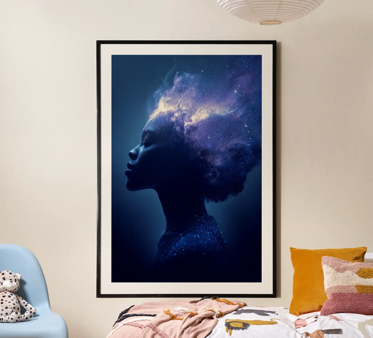 Cosmic Dreamer poster con telaio in alluminio da lieblu