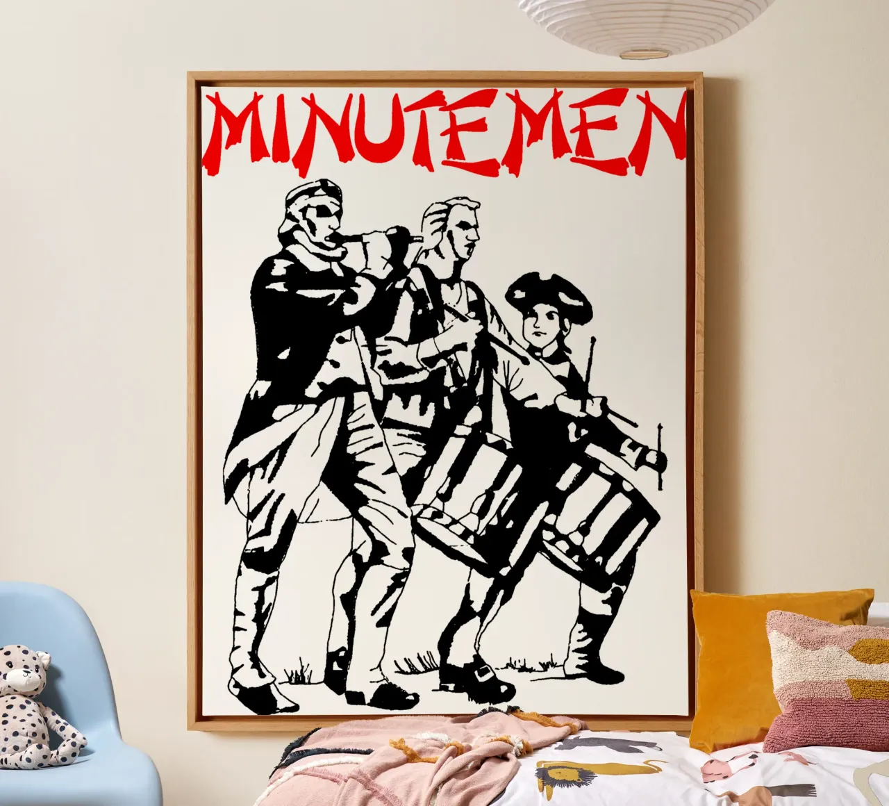 Grande prestazione dei Minutemen tela con Cornice a cassetta da phccpage