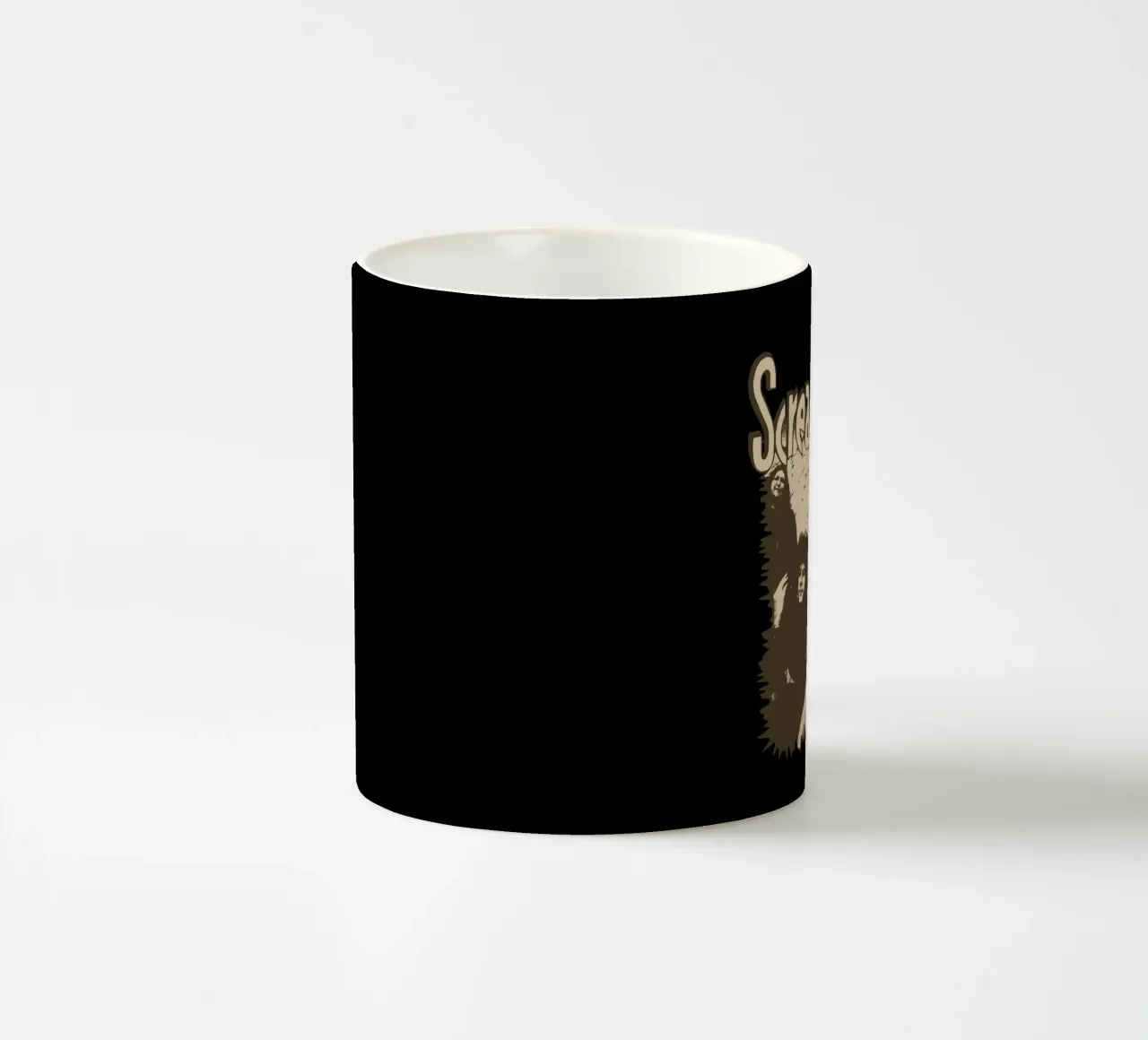 Silhouette alberi urlanti Rock tazza in ceramica da eliouxence