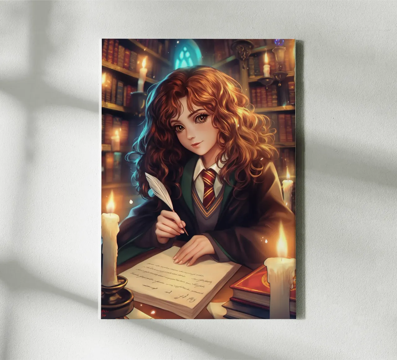 Hermione Granger Harry Potter tela con Cornice a cassetta da Stellar Creative