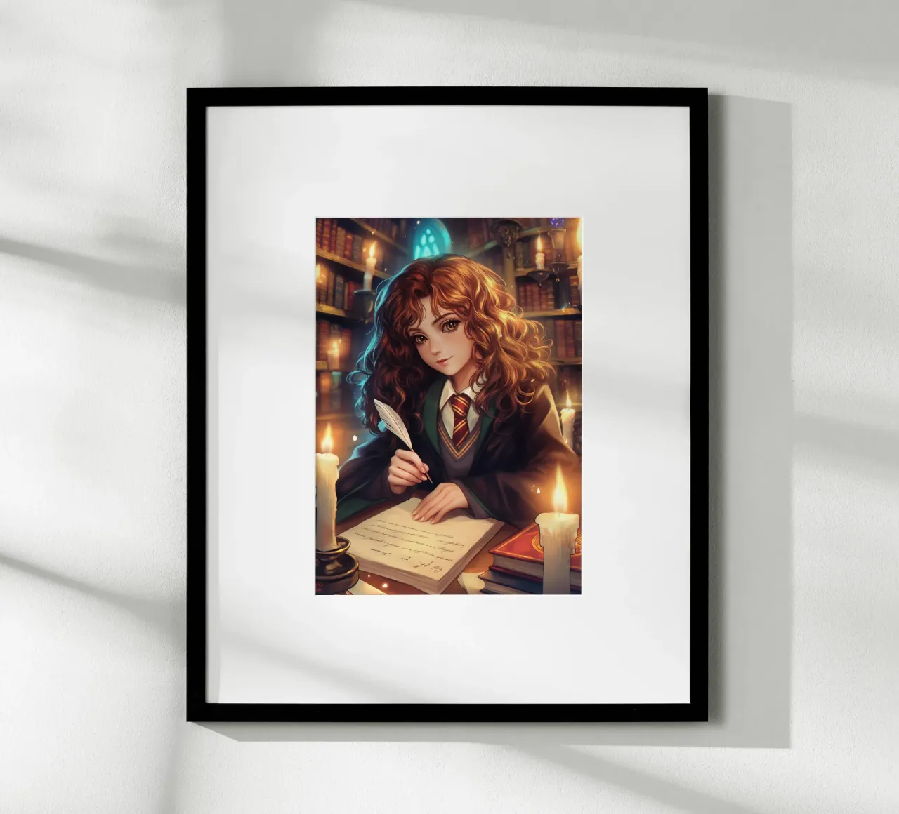 Hermione Granger Harry Potter poster con telaio in legno da Stellar Creative