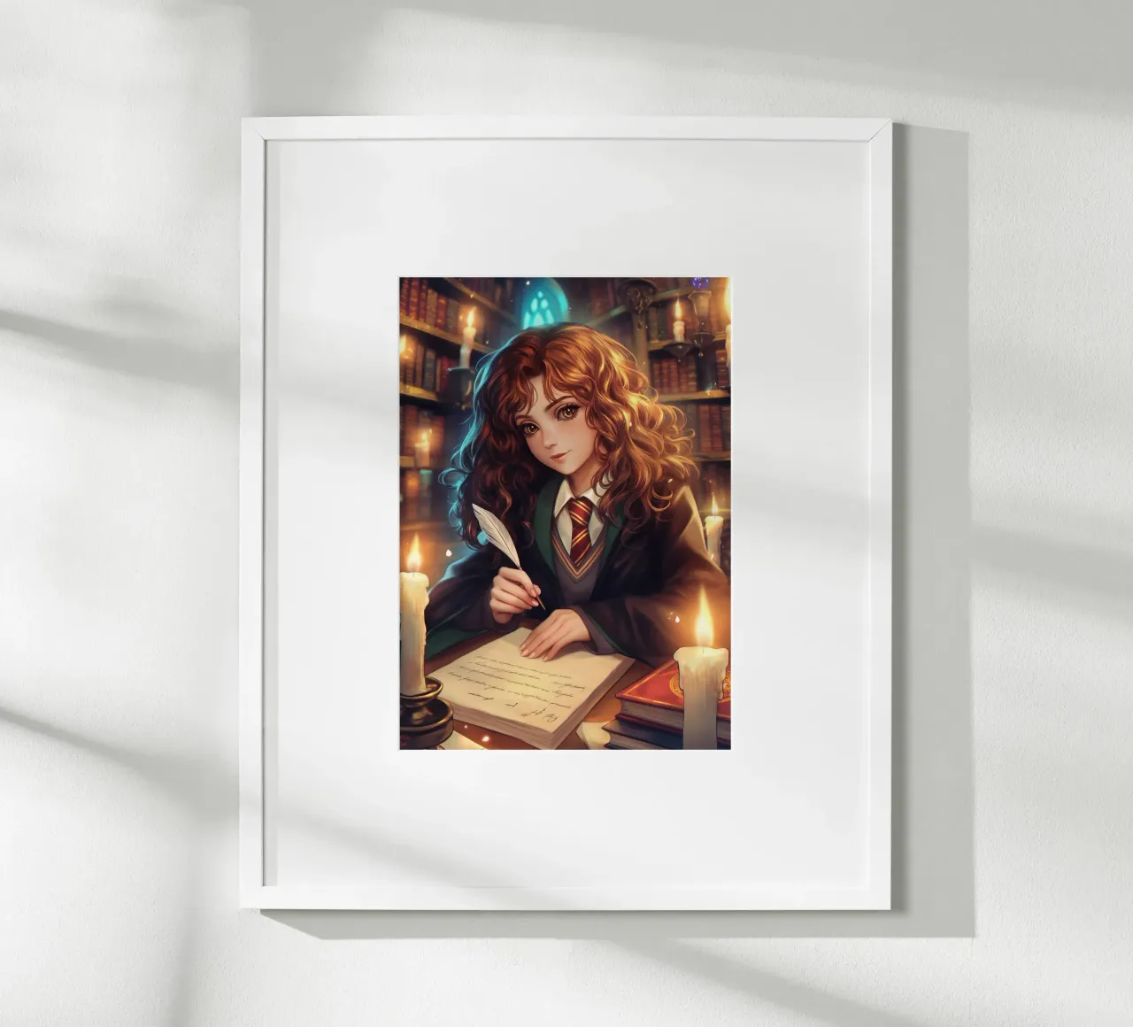 Hermione Granger Harry Potter poster con telaio in legno da Stellar Creative