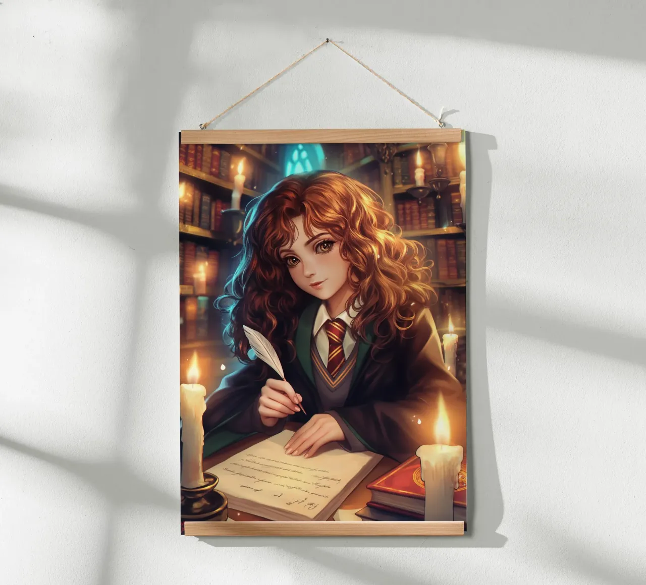 Hermione Granger Harry Potter poster con telaio in legno da Stellar Creative