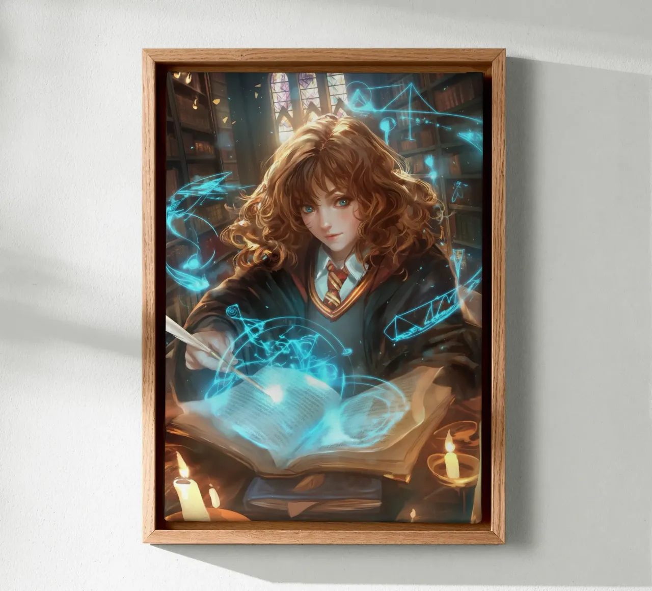 Hermione Granger Harry Potter canvas with Floater frame by Stellar Creative
