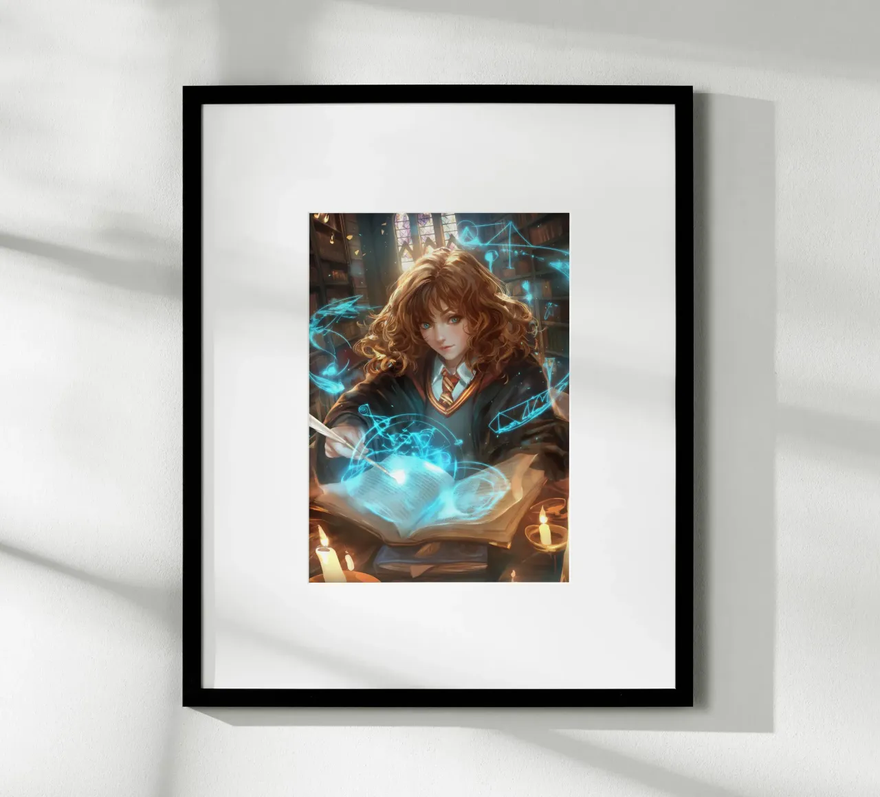 Hermione Granger Harry Potter poster con telaio in legno da Stellar Creative