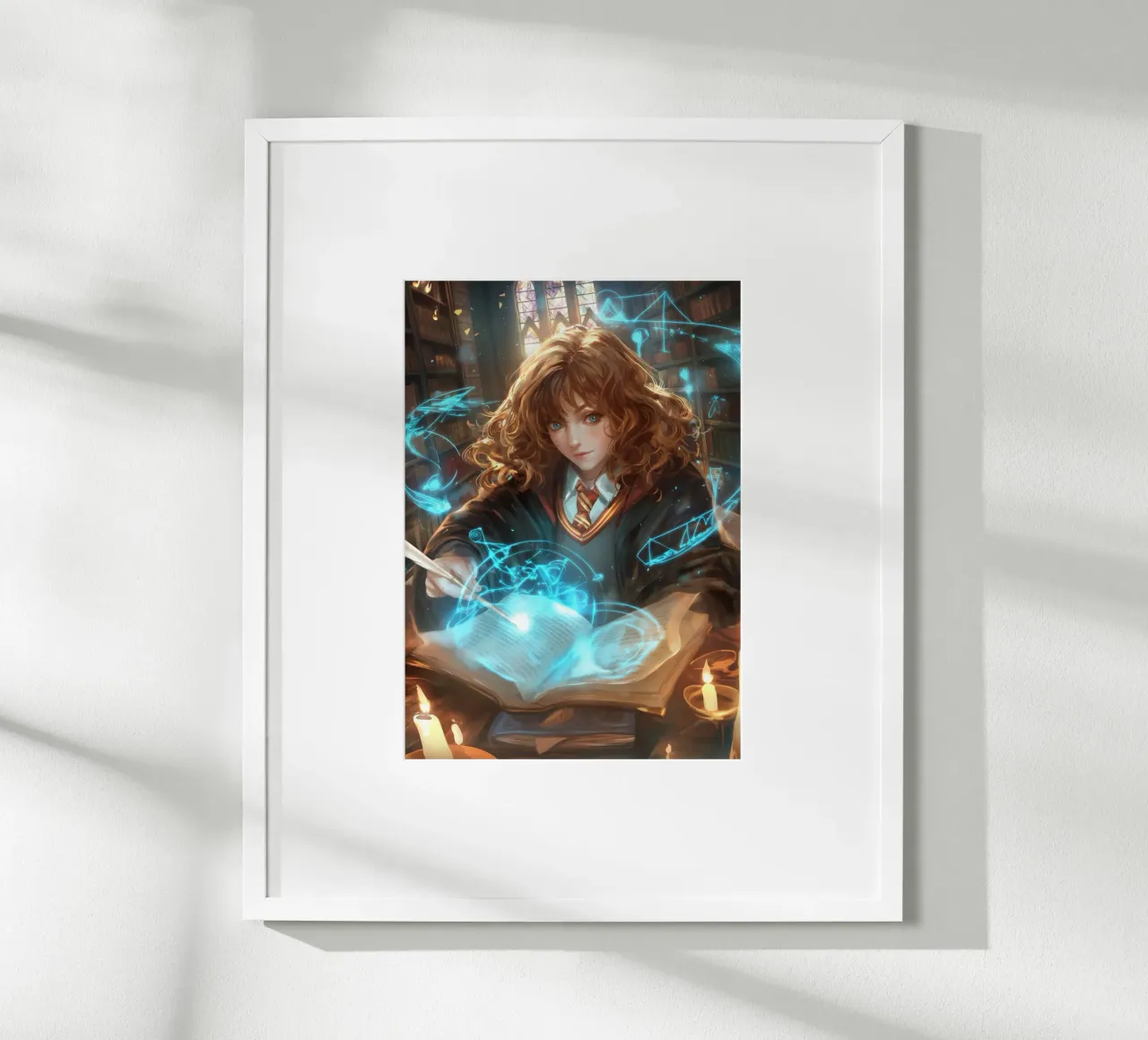 Hermione Granger Harry Potter poster con telaio in legno da Stellar Creative
