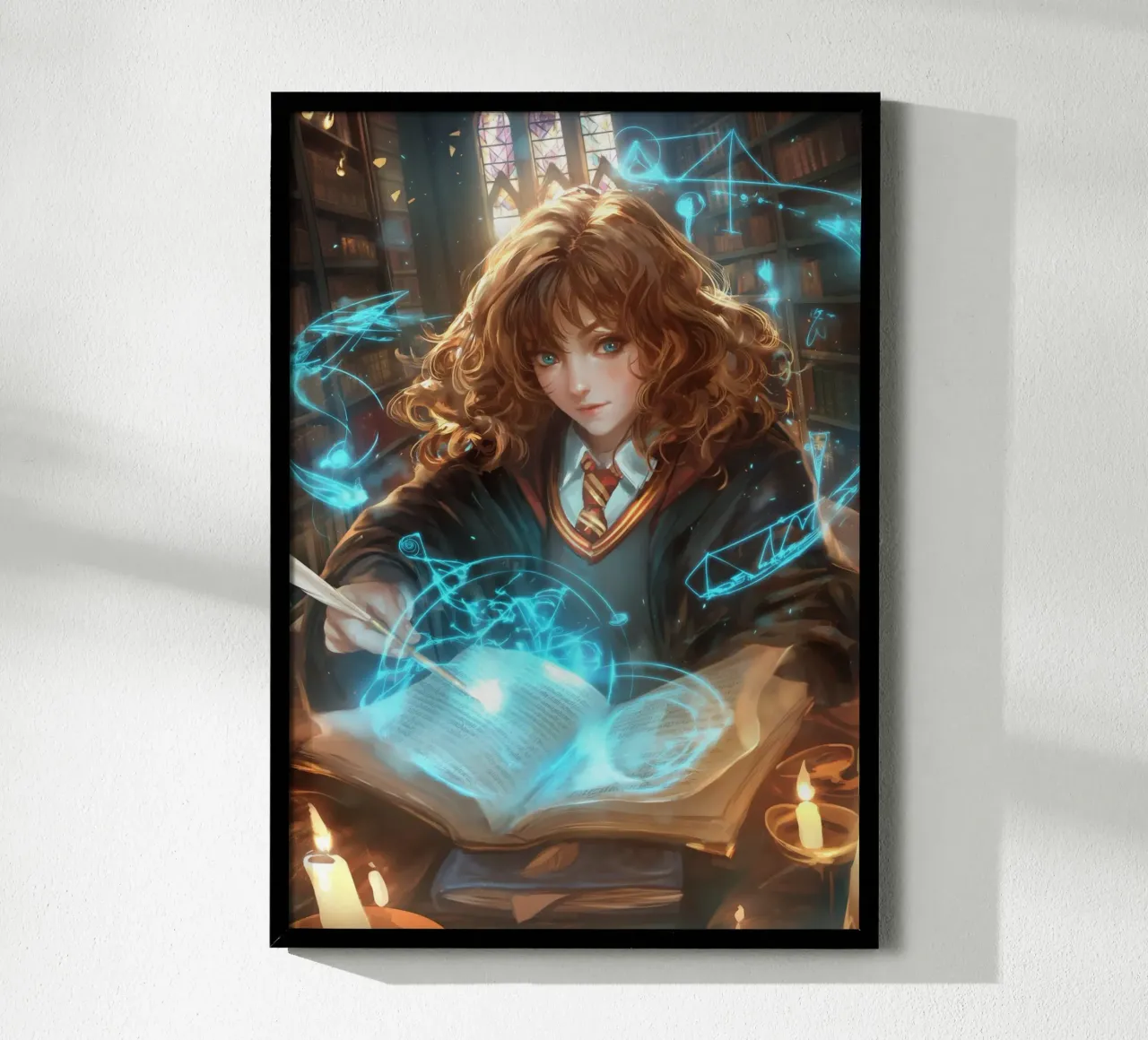 Hermione Granger Harry Potter poster con telaio in legno da Stellar Creative