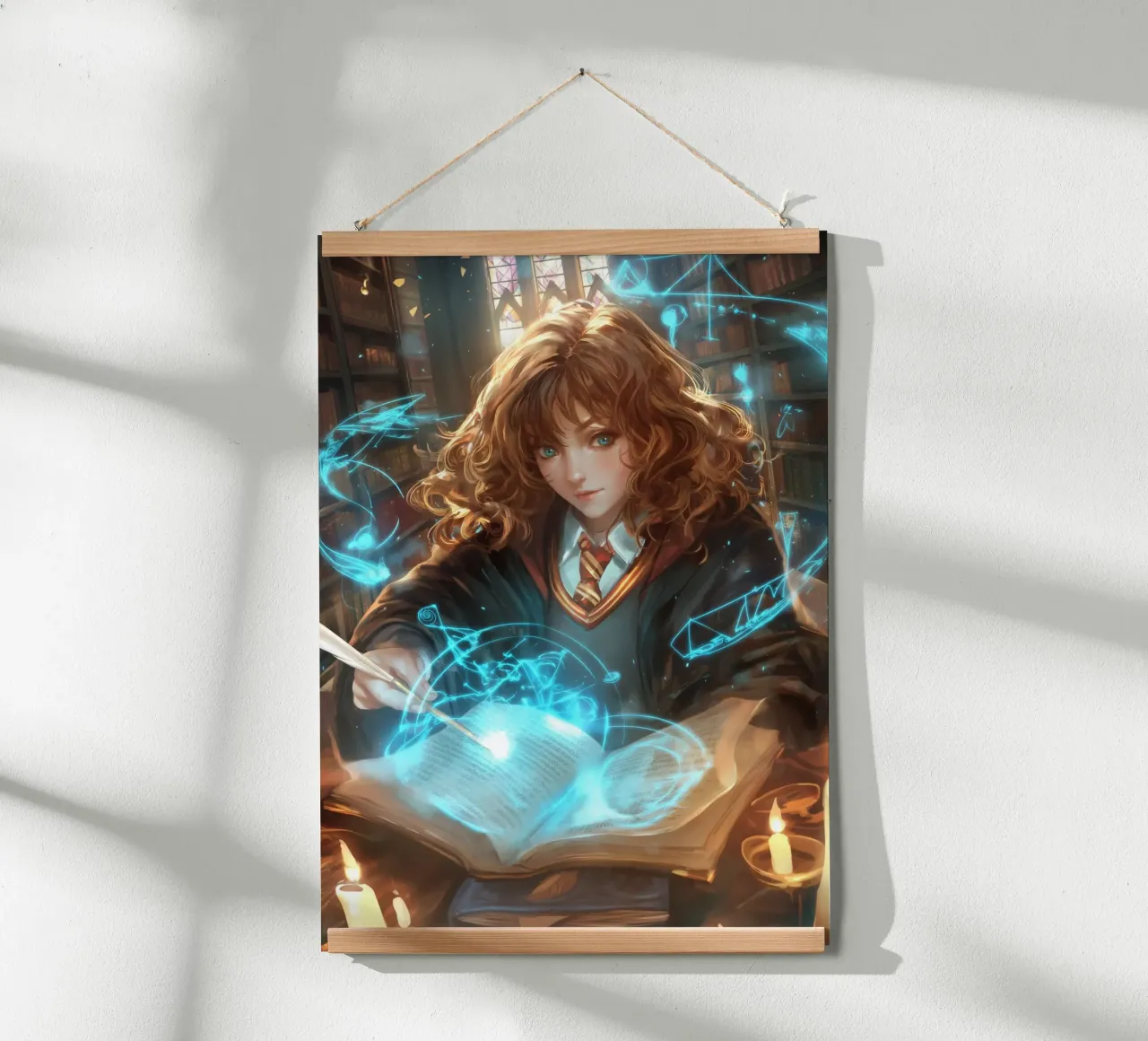 Hermione Granger Harry Potter poster con telaio in legno da Stellar Creative