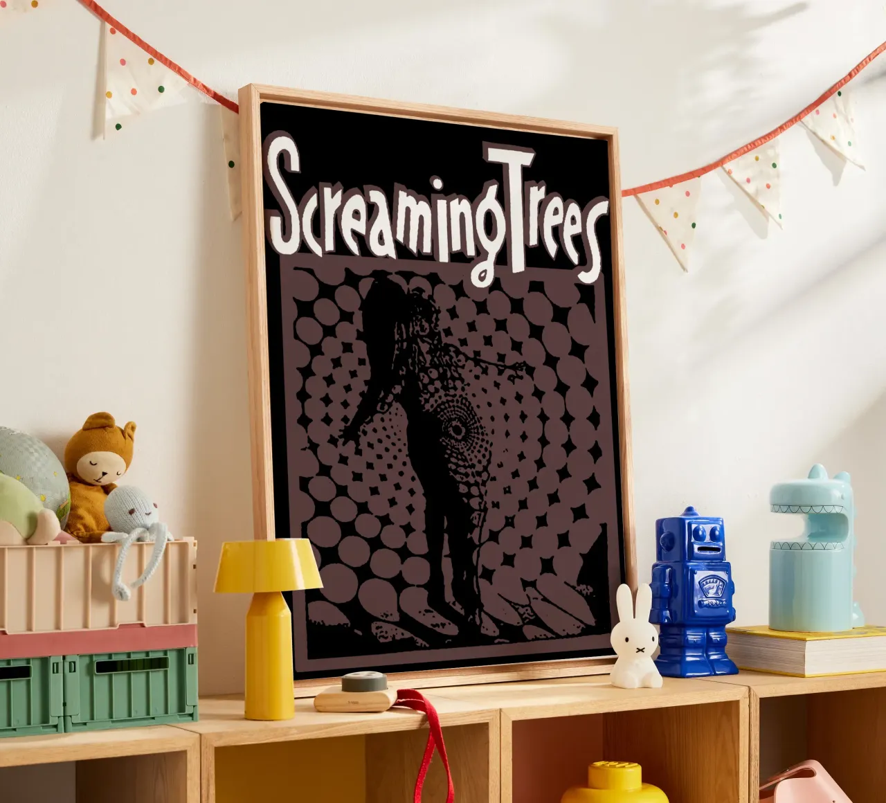 Screaming Trees Rock Band tela con Cornice a cassetta da eliouxence