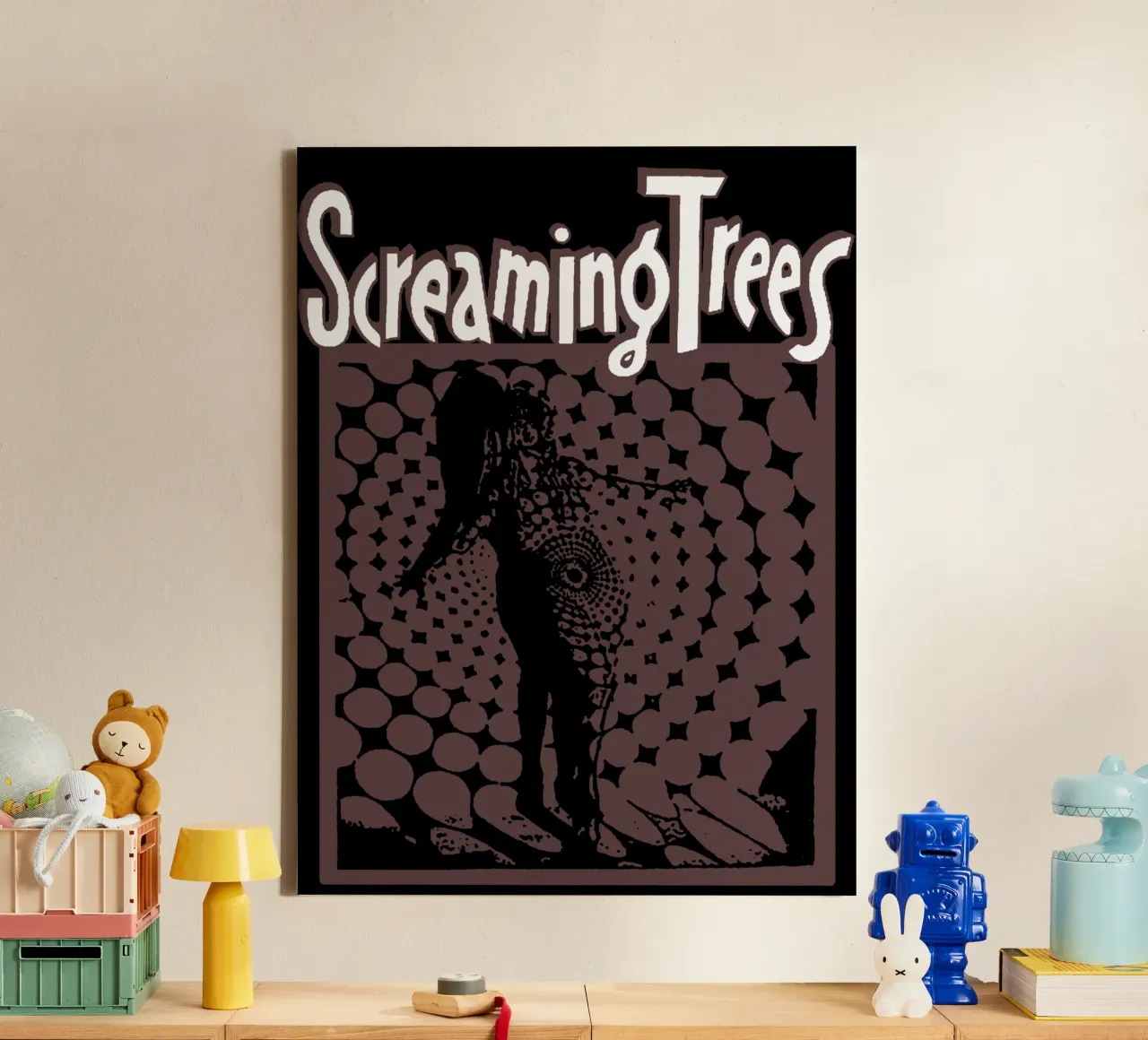 Screaming Trees Rock Band tela con Cornice a cassetta da eliouxence