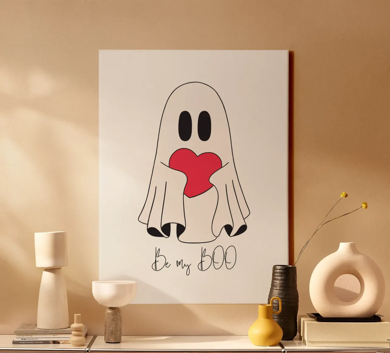 Be my BOO II canvas met Baklijst van ArtDesign by KBK