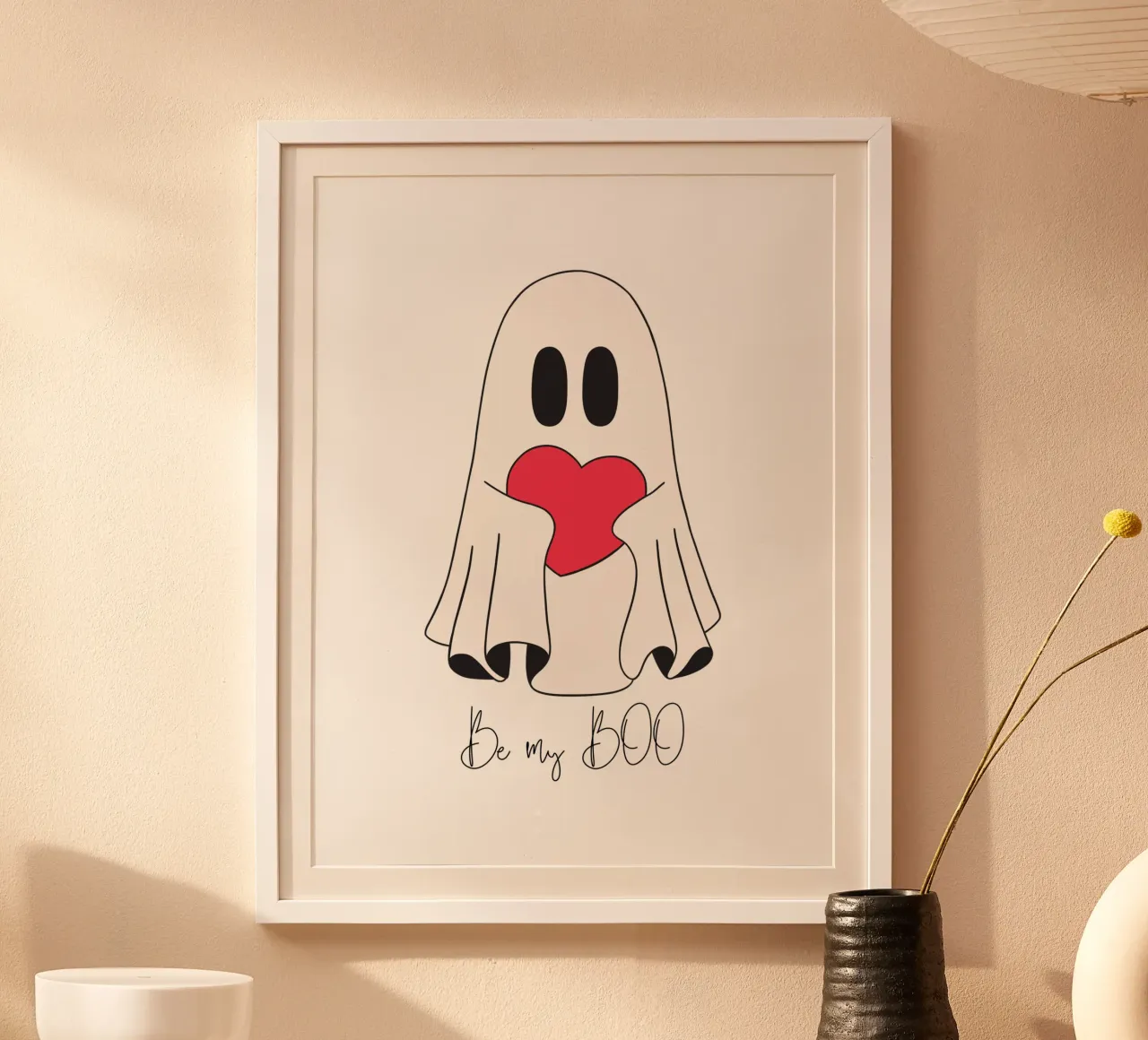Be my BOO II poster con telaio in legno da ArtDesign by KBK