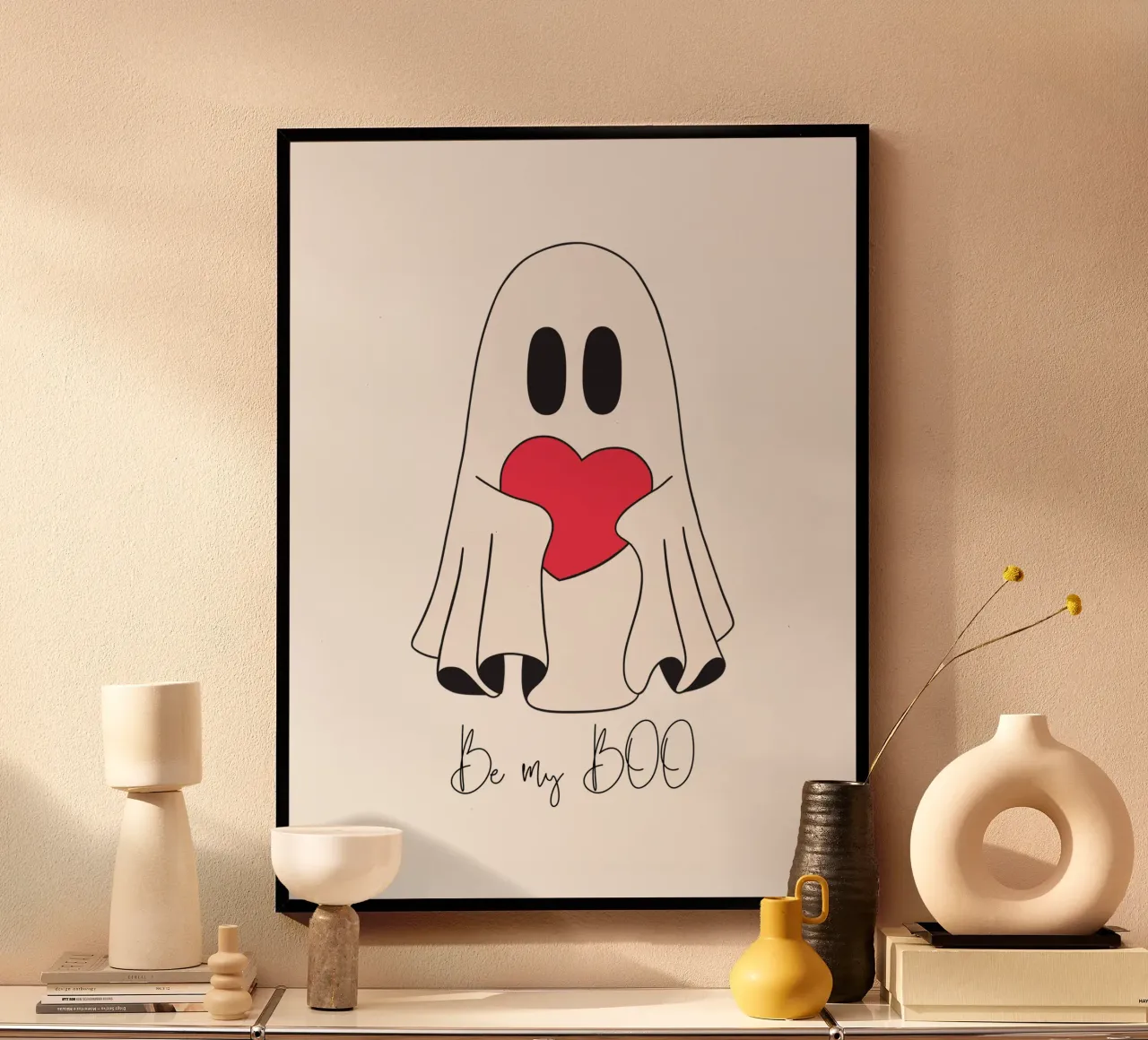 Be my BOO II poster con telaio in legno da ArtDesign by KBK