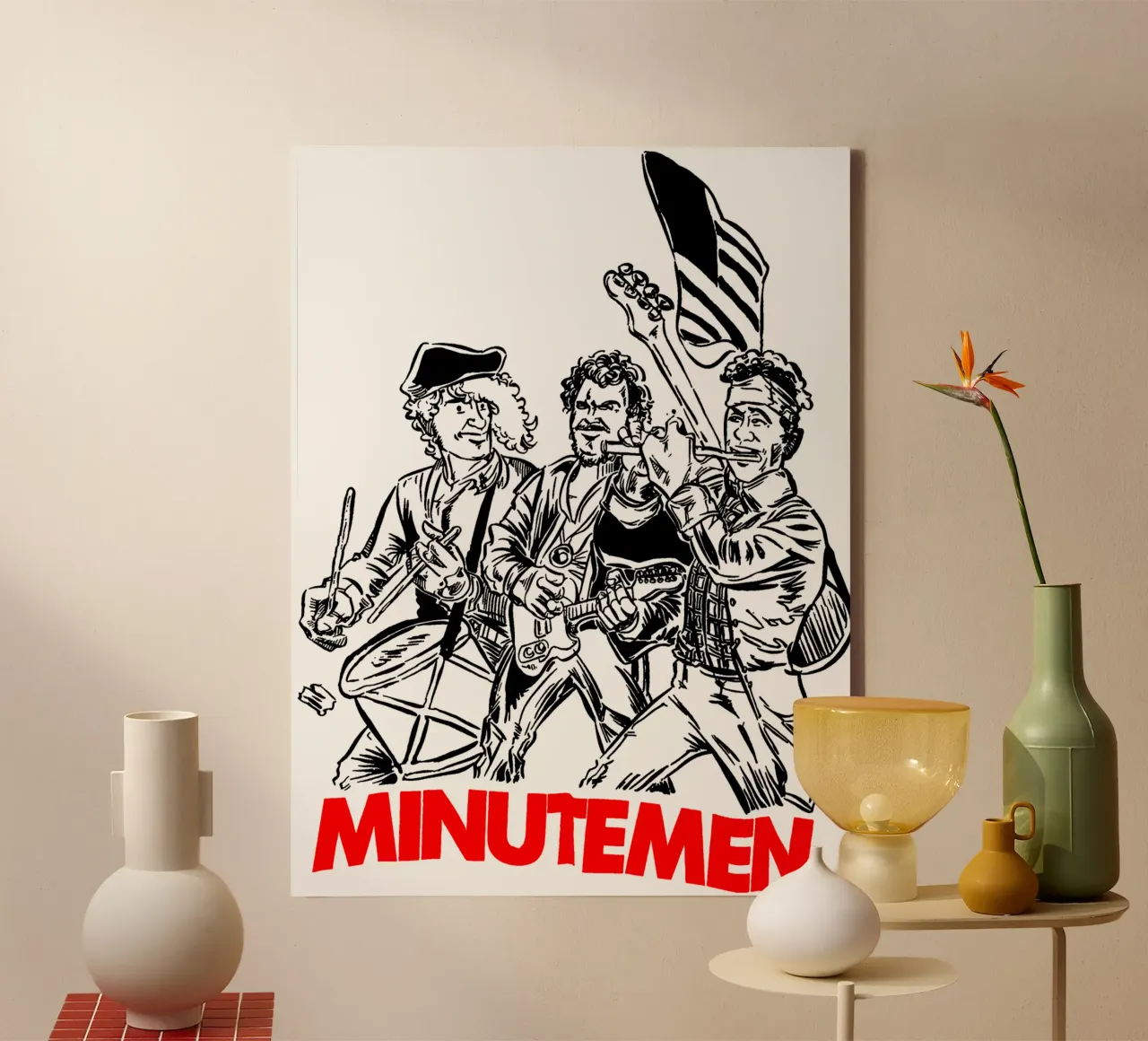 Maglietta vintage dei Minutemen tela con Cornice a cassetta da phccpage