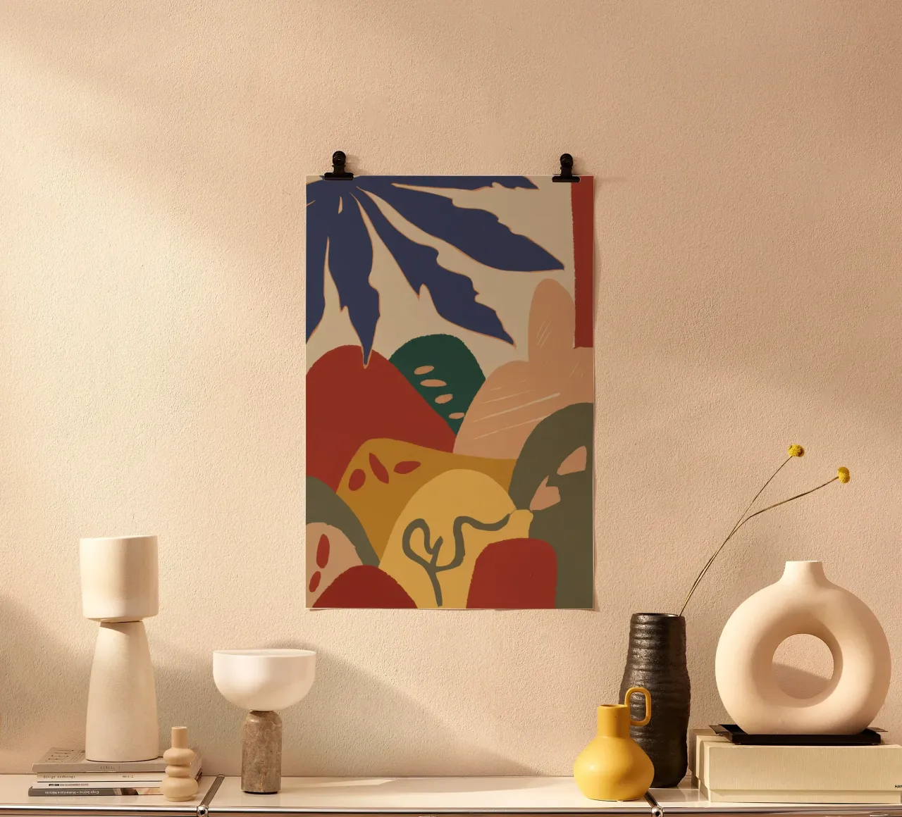 Fogliame astratto e terroso poster da Moon Revolver