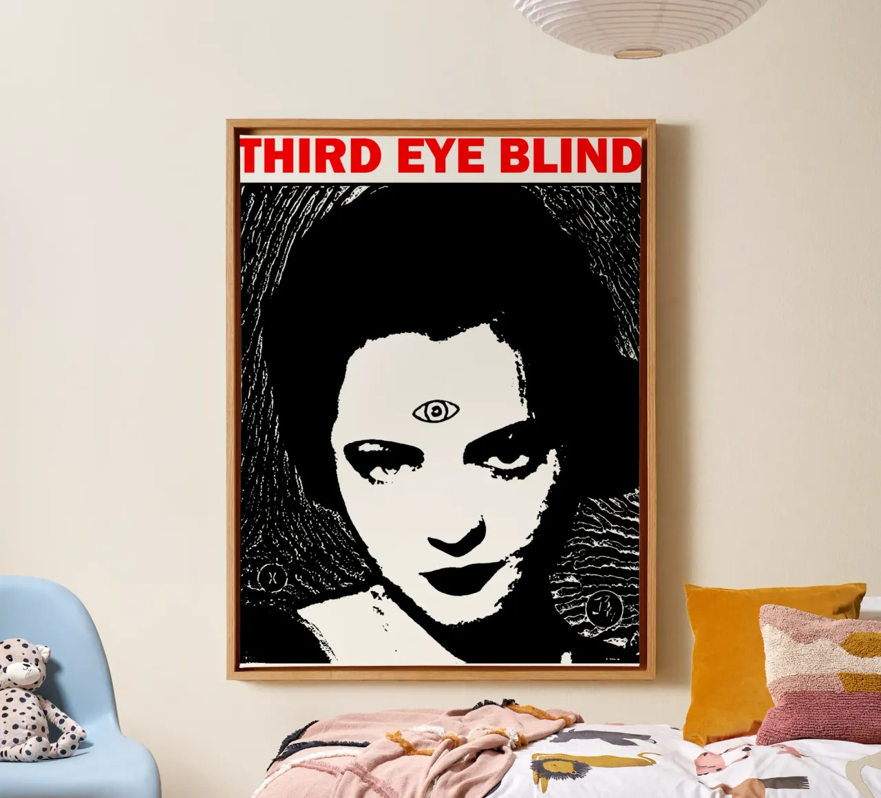 Maglietta classica Third Eye Black Blind tela con Cornice a cassetta da phccpage