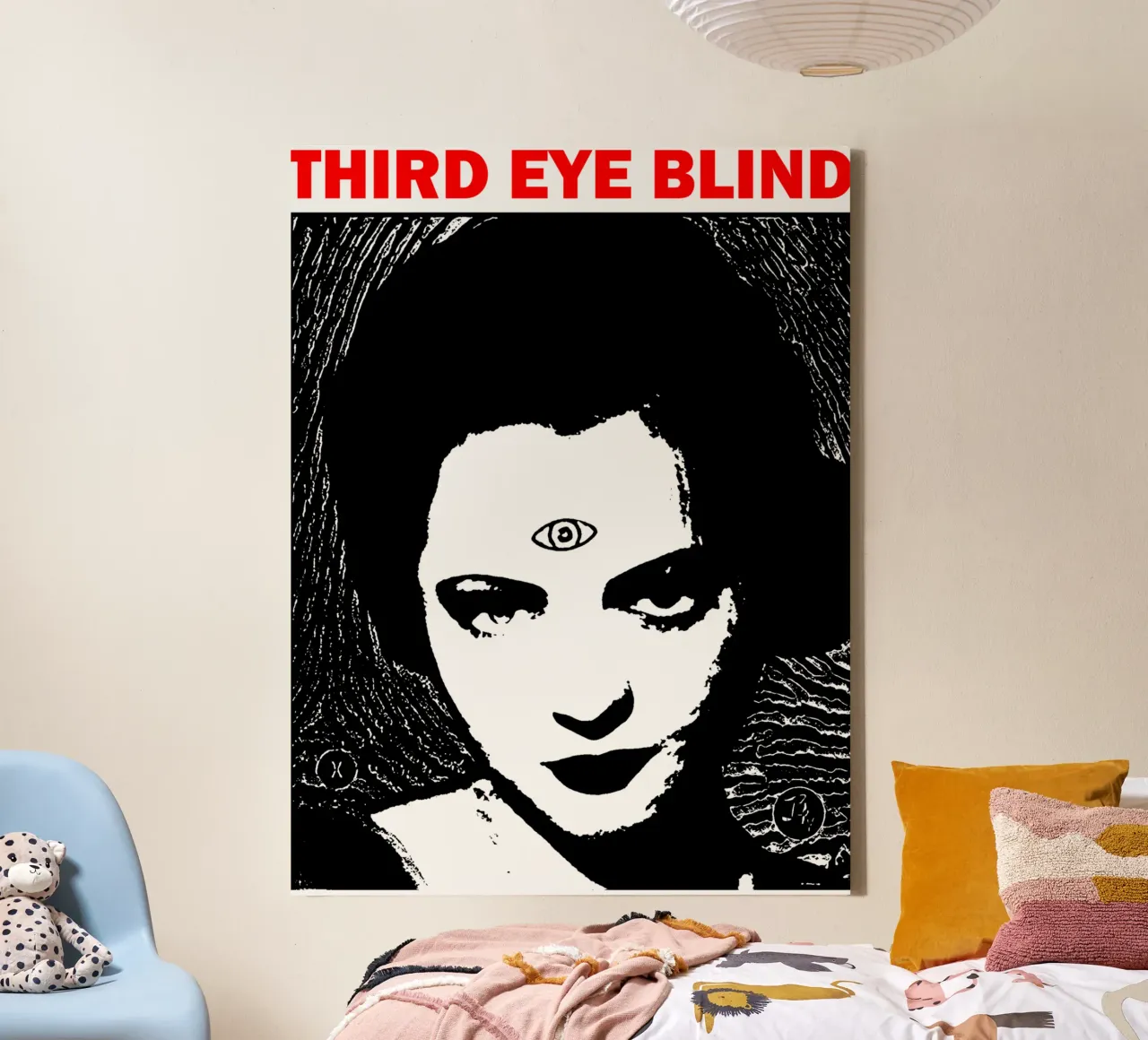 Maglietta classica Third Eye Black Blind tela con Cornice a cassetta da phccpage