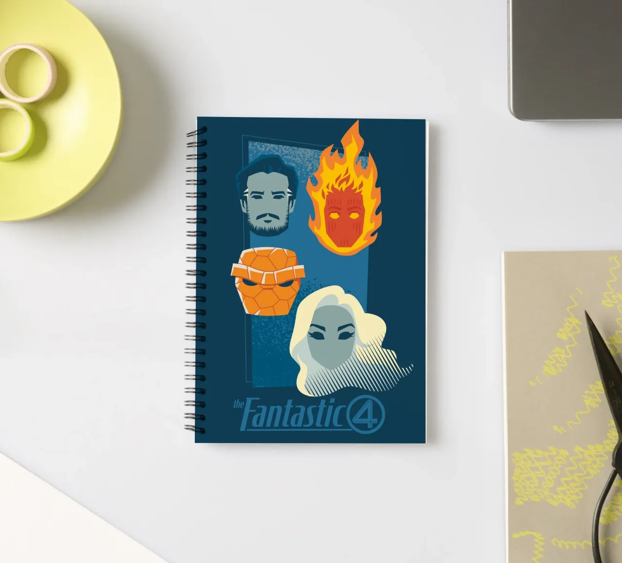 Face the Four - Notebook spiral notebook by FANTASTIC 4 by JUNIQE