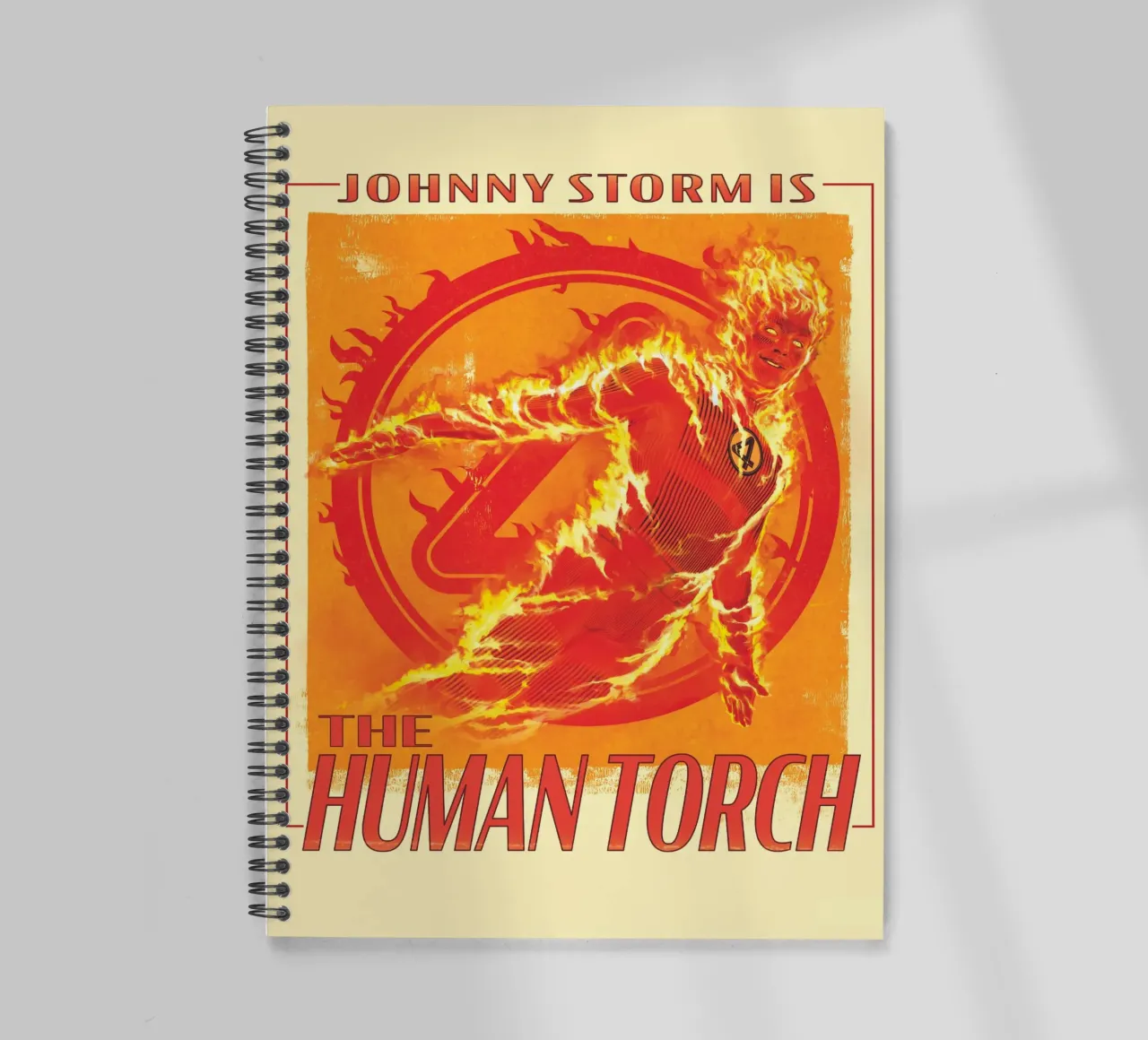 Human Torch - Notebook spiral notebook by FANTASTIC 4 by JUNIQE