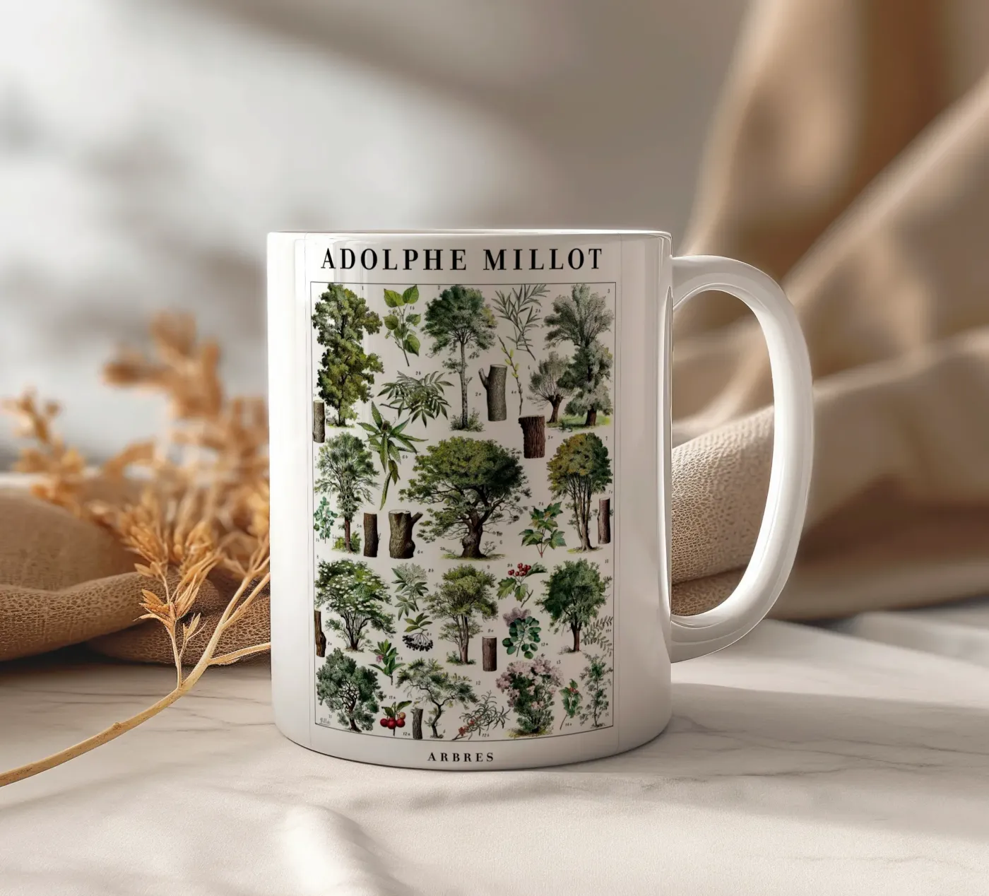 Trees ceramic mug by Rob Lewis
