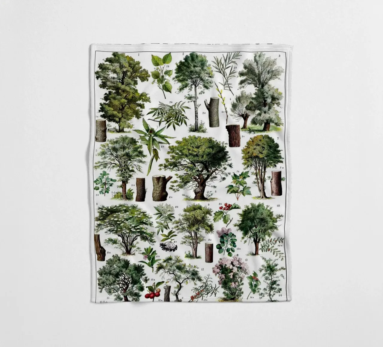 Trees Fleecedecke von Rob Lewis