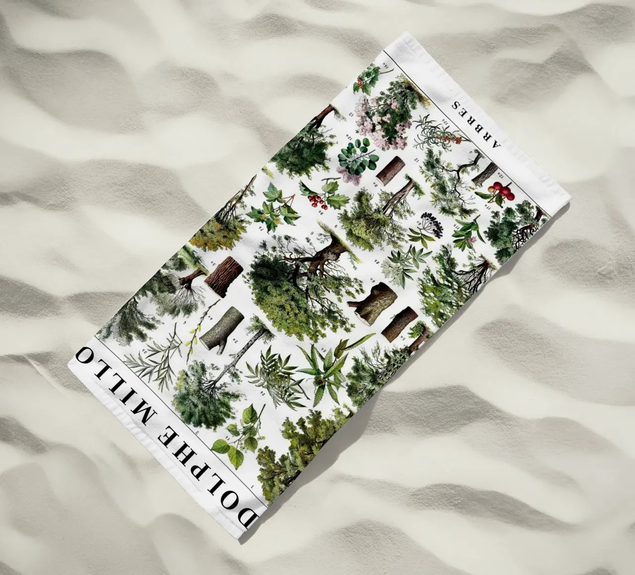 Trees beach towel by Rob Lewis