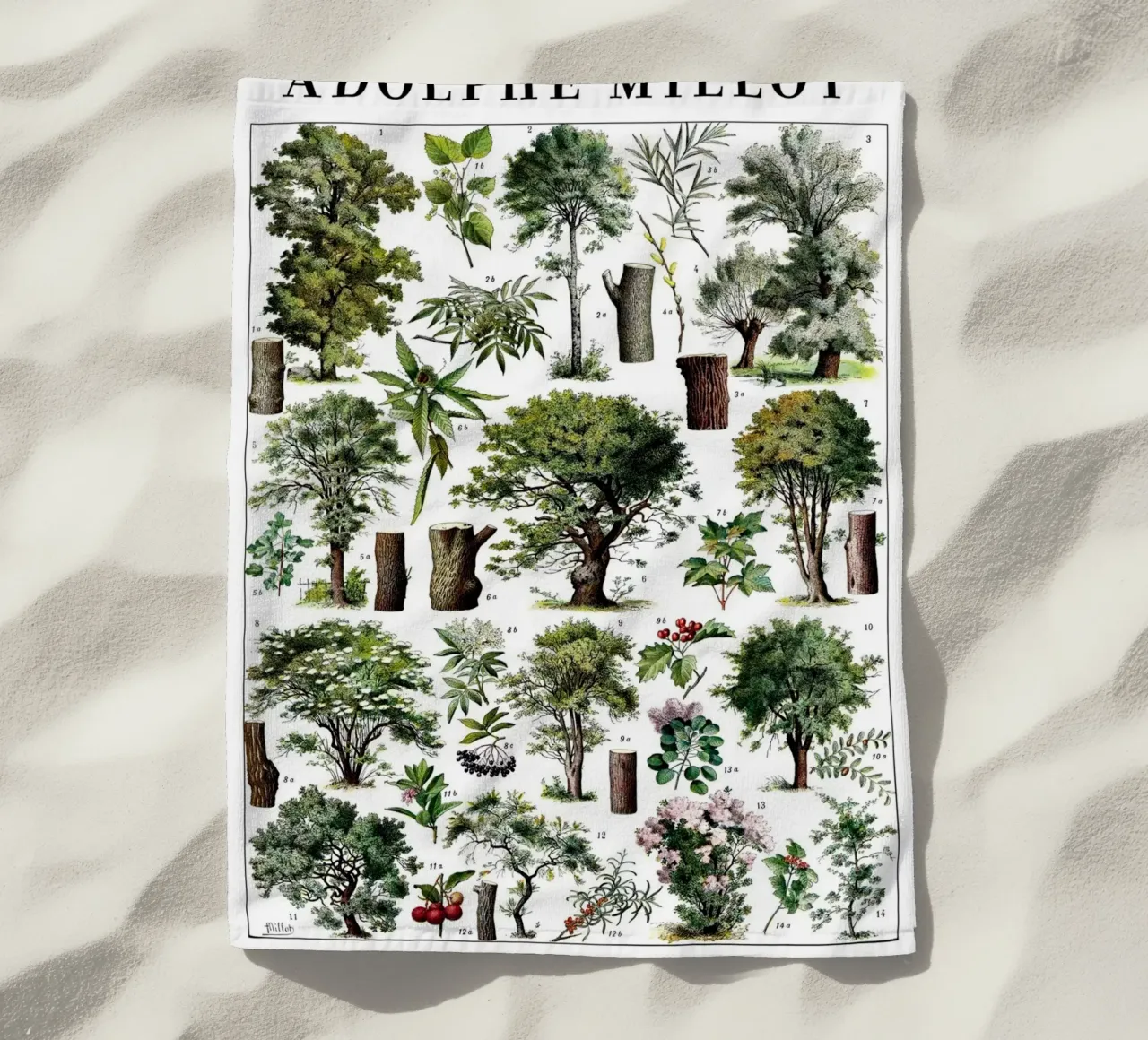 Trees beach towel by Rob Lewis