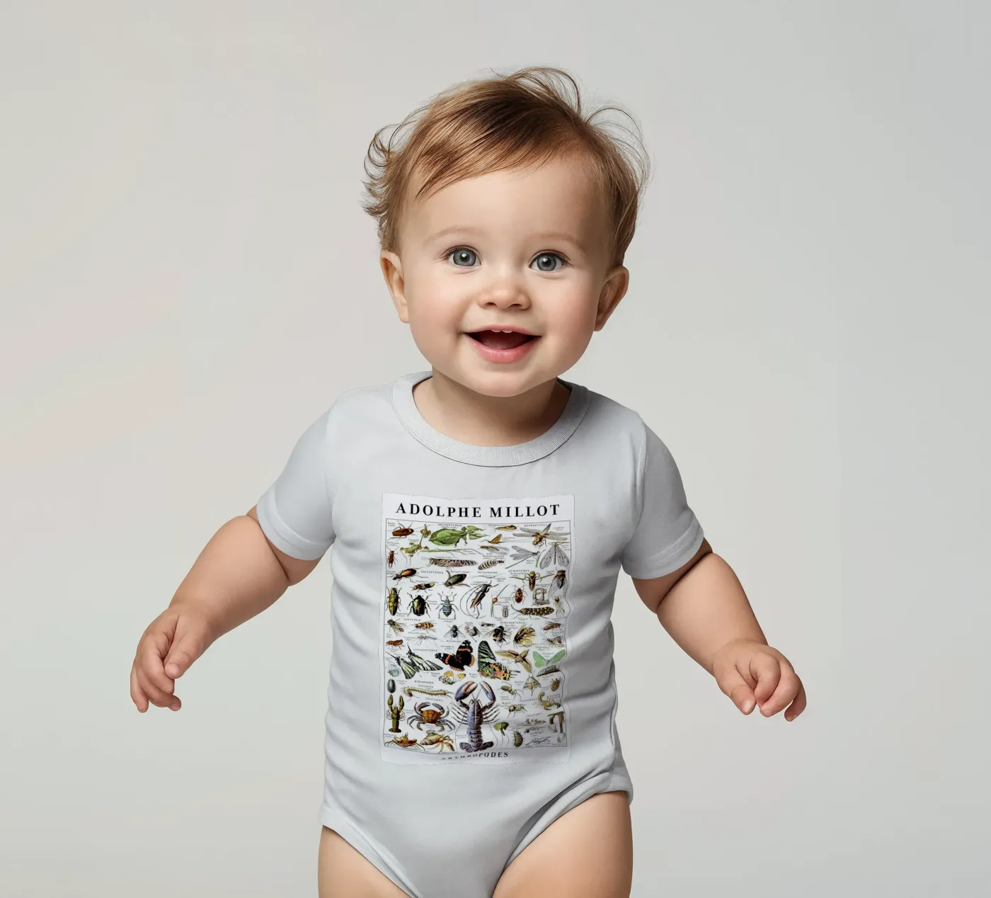 Artropodi body neonato maniche corte da Rob Lewis