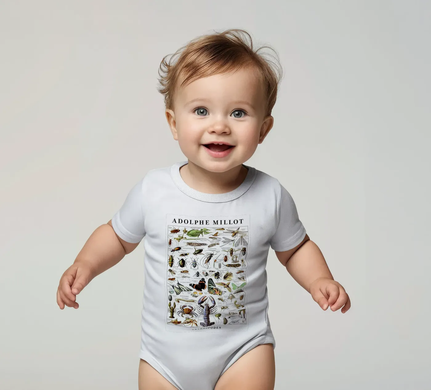 Artropodi body neonato maniche corte da Rob Lewis