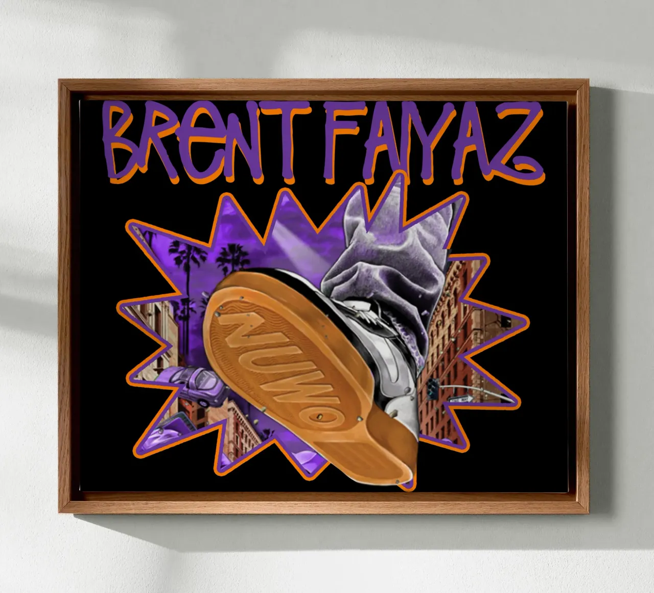 Stile vintage Brent Faiyaz tela con Cornice a cassetta da itzmyui