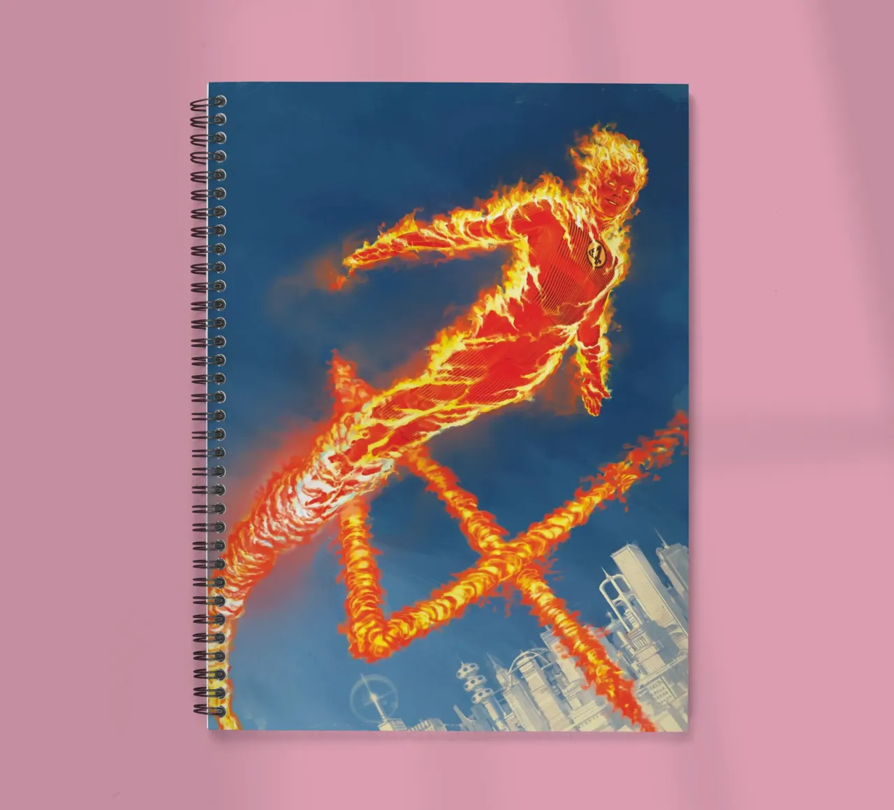 Human Torch II - Notebook diario ad anelli da FANTASTIC 4 by JUNIQE