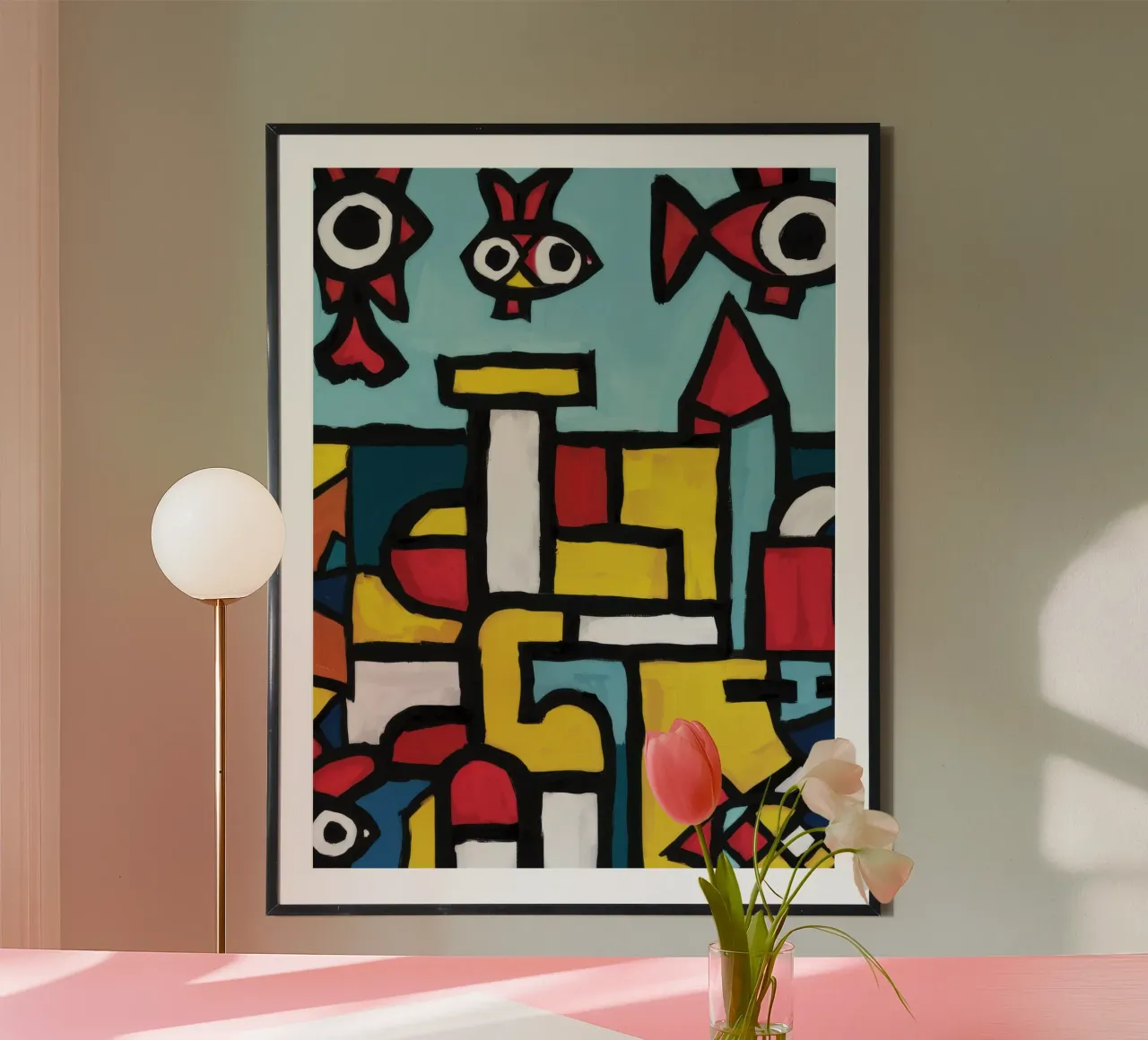 Mosaico geometrico astratto poster da Moon Revolver