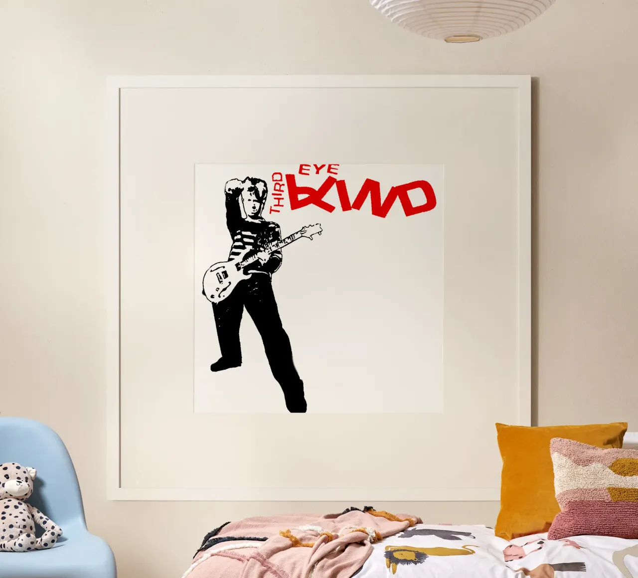 Chitarrista - Terzo occhio poster con telaio in alluminio da phccpage
