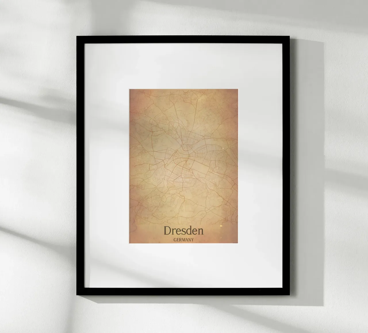 Dresden GERMANY poster con telaio in plastica da WorldPrint