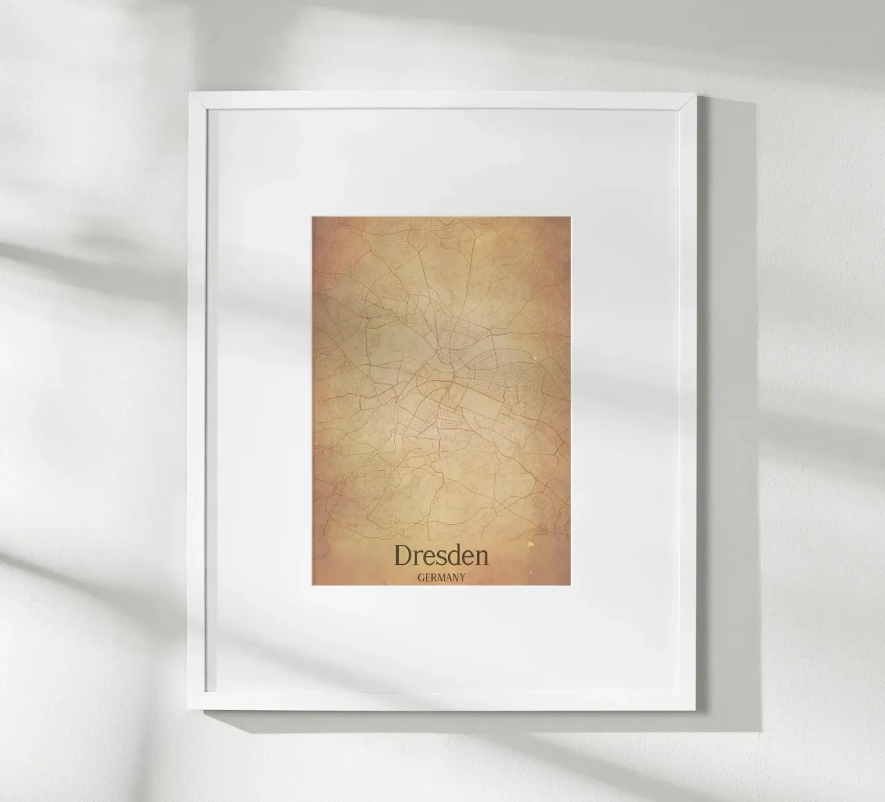 Dresden GERMANY poster con telaio in plastica da WorldPrint