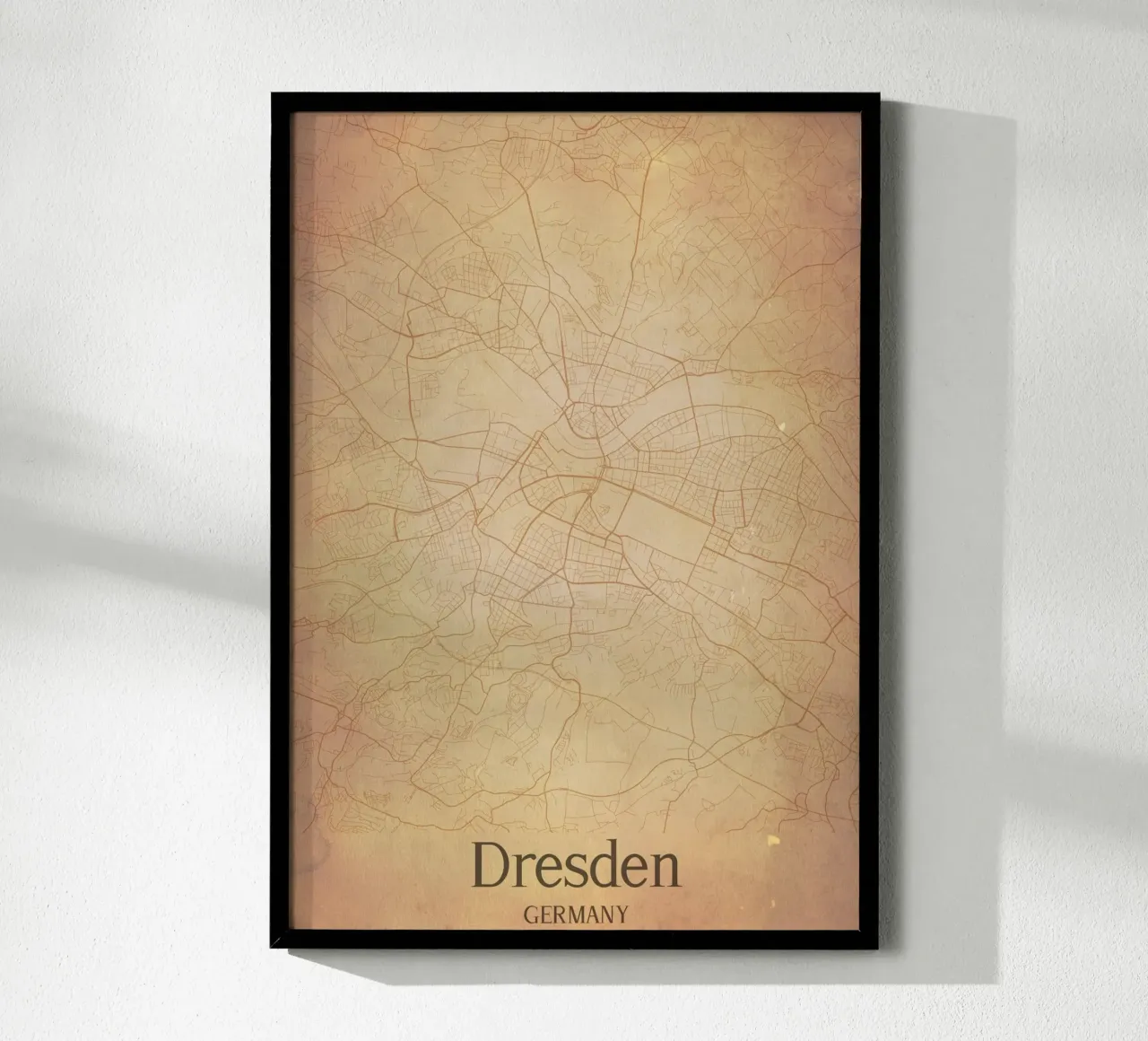 Dresden GERMANY poster con telaio in plastica da WorldPrint